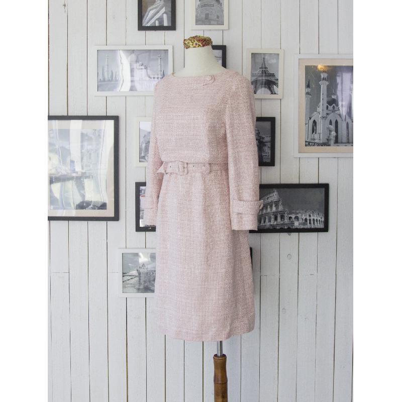 （SOLD OUT）1960s-Inspired Pink Dress - Size L (FM072)