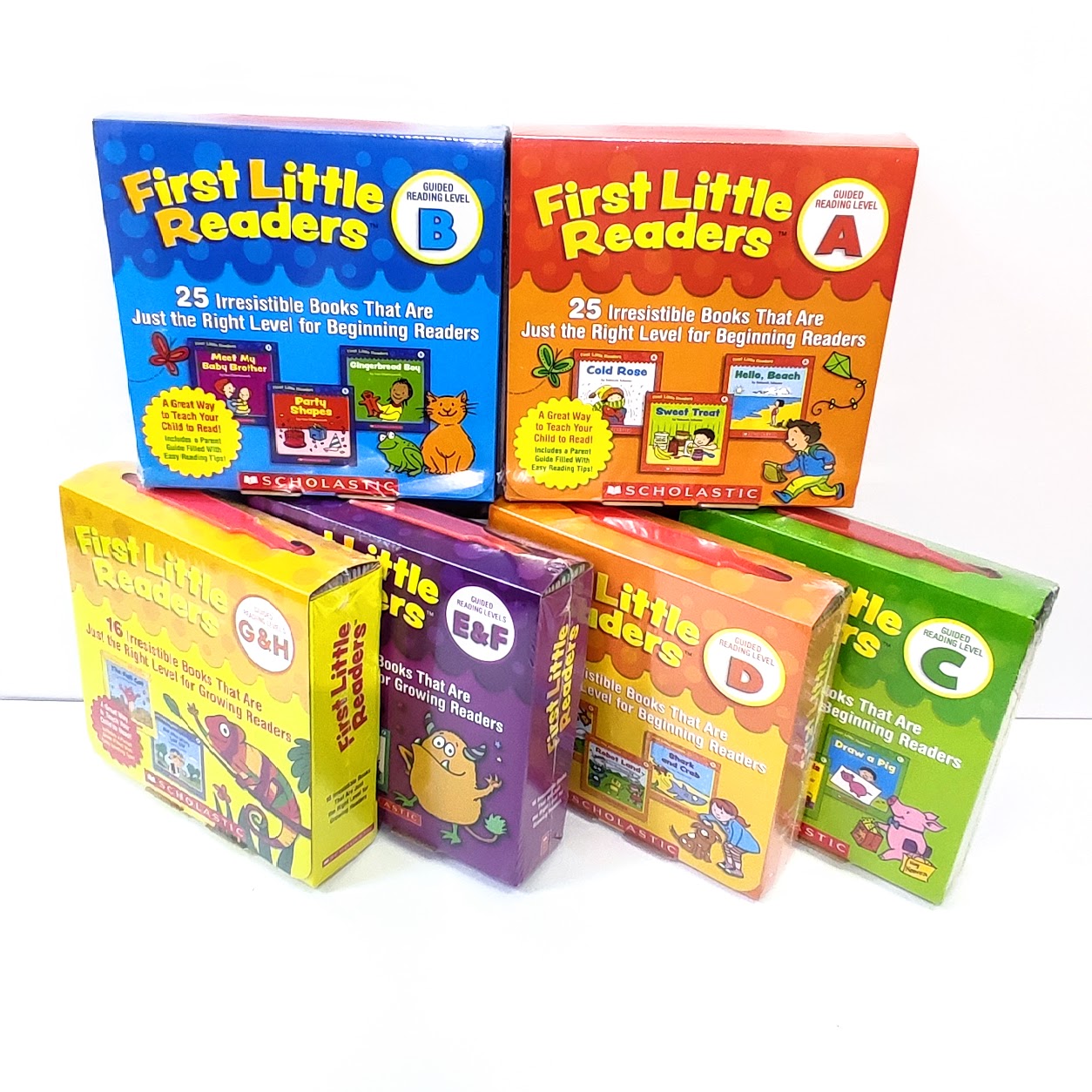 First Little Readers  Level A-H   6盒 132本  (每盒25本) | 點讀版 |  S07