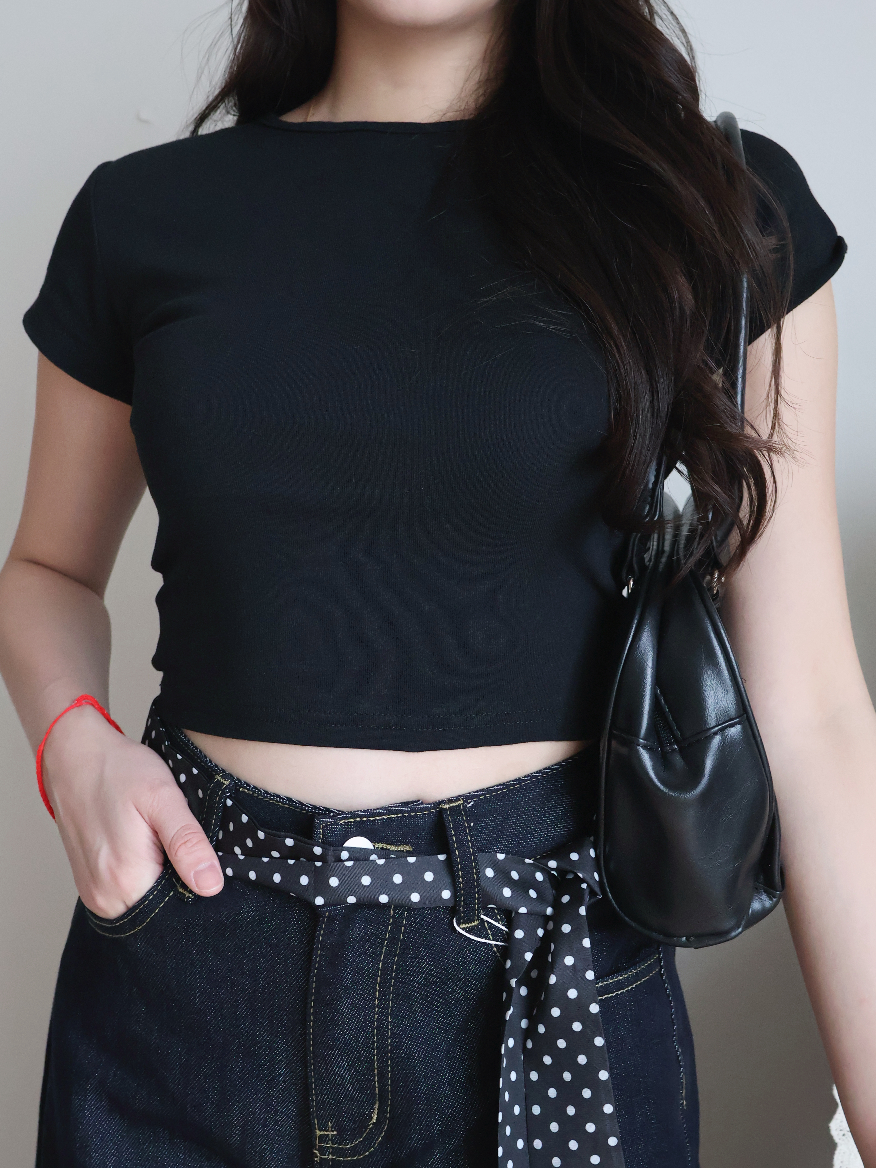 Kyle Cropped Top | Black