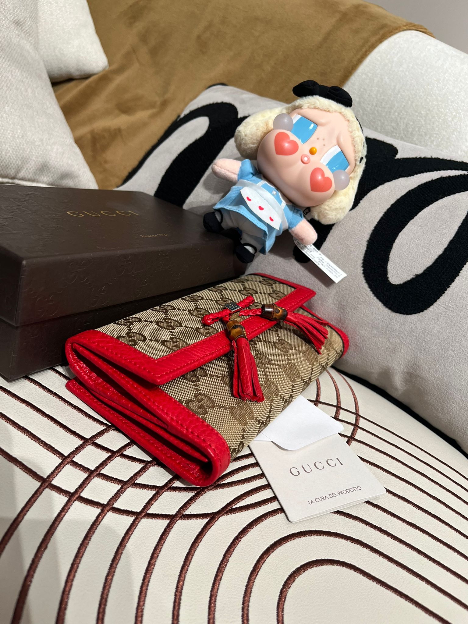 Gucci Long Wallet 100%Authentic, 98%New ✅Booklet✅Box