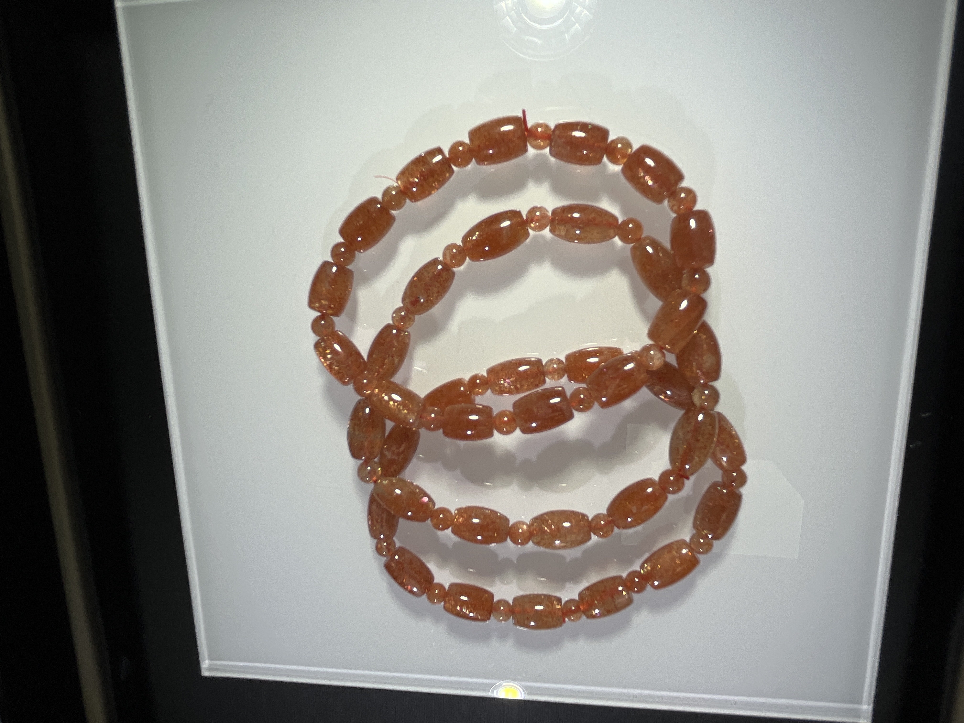 透體金太陽桶珠 7mm