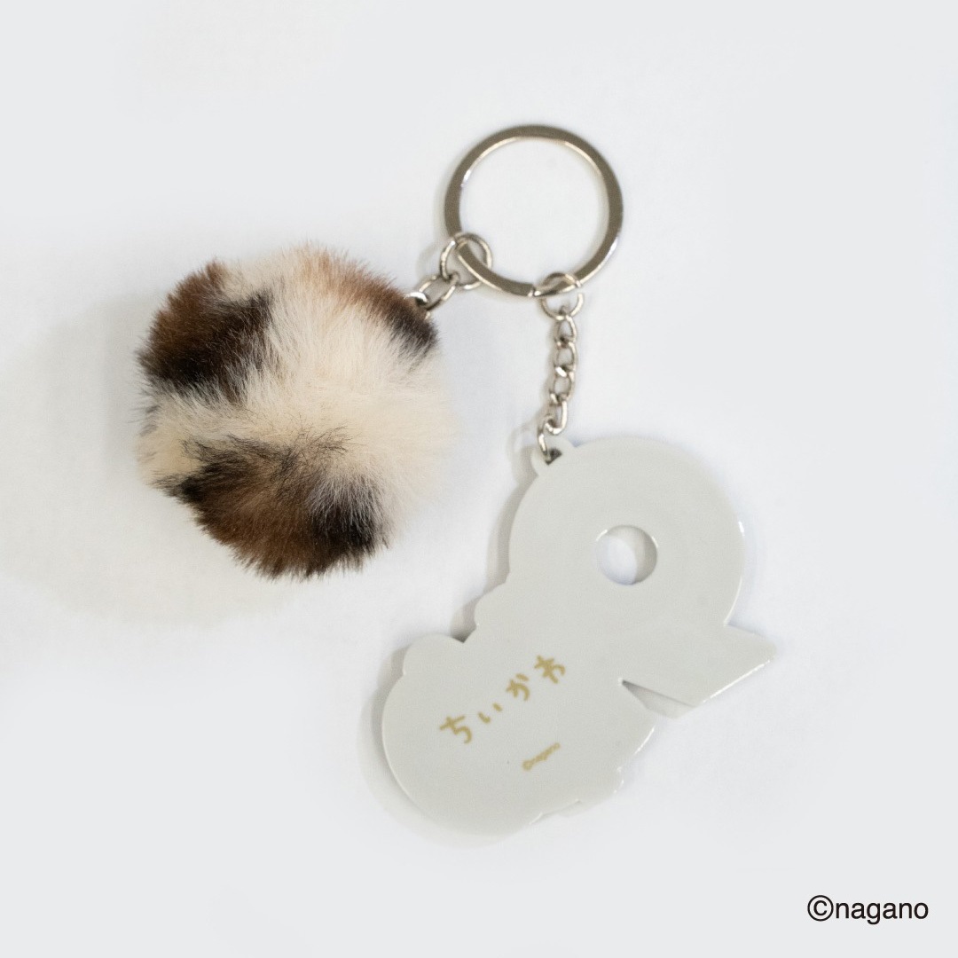 現貨｜Chiikawa ちいかわ x 9090 澀谷辣妹 飛鼠 Momonga 黑皮 日版 毛毛吊飾 鎖匙扣 (NN2294-0410)