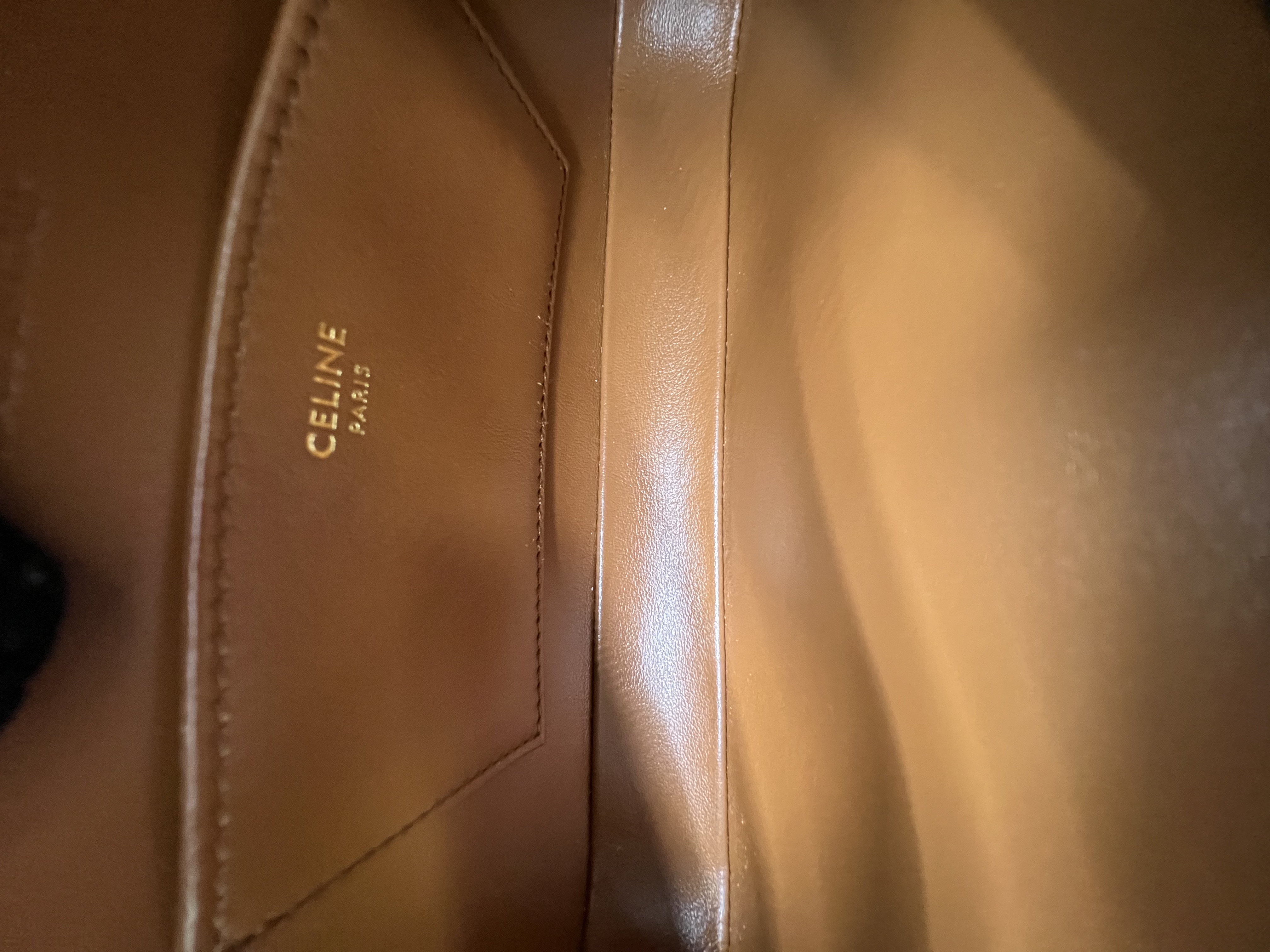 Pre-Owned CELINE Mini Triomphe Leather Shoulder Bag / Product Code: 26060605