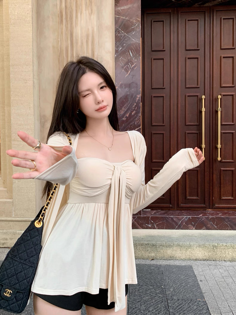 4526 Lunar Muse Knit Dress“月光缪斯针织开衫抹胸裙”