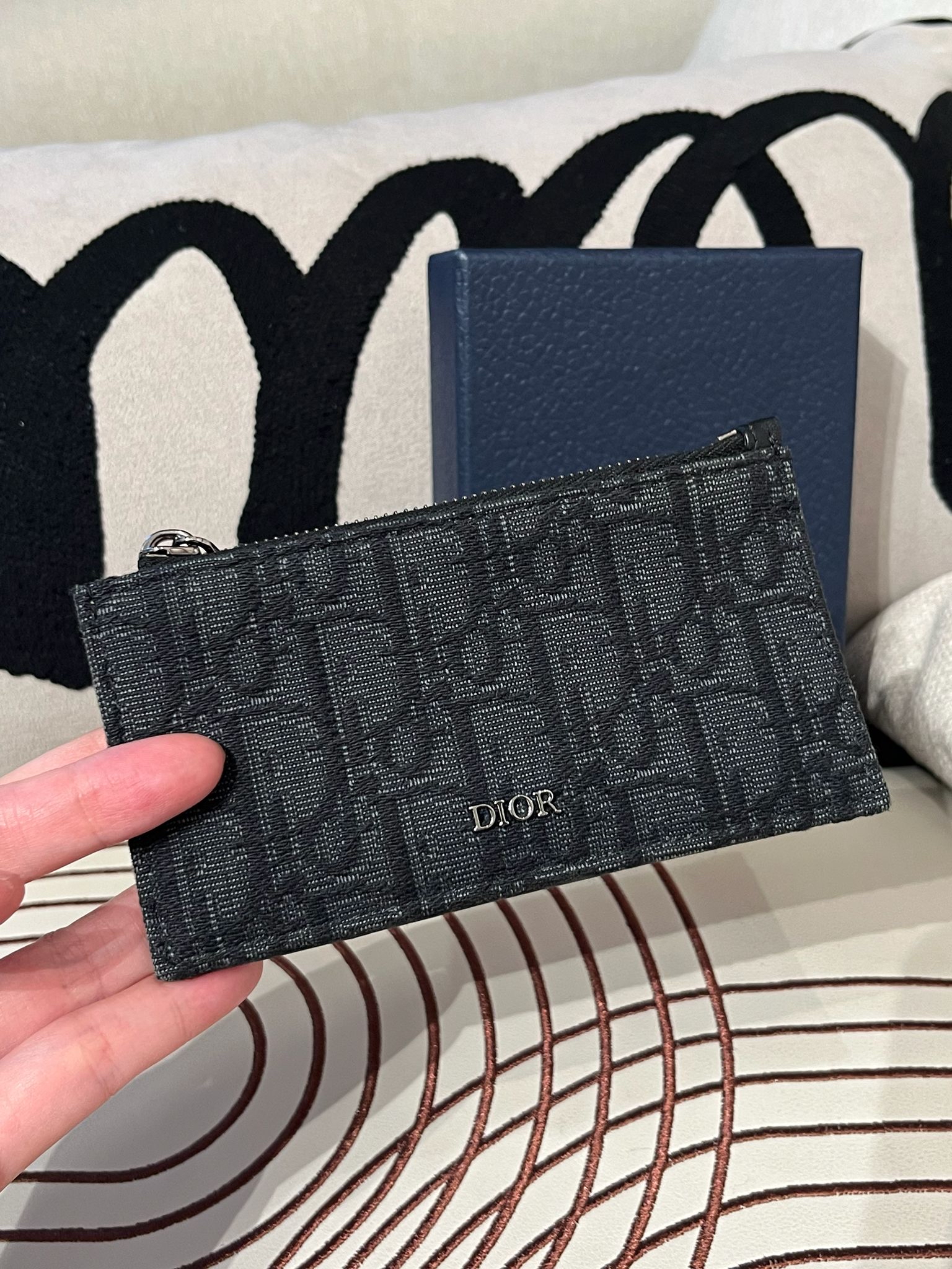 Dior Coin & Card case 100%Authentic, 95%New ✅Box