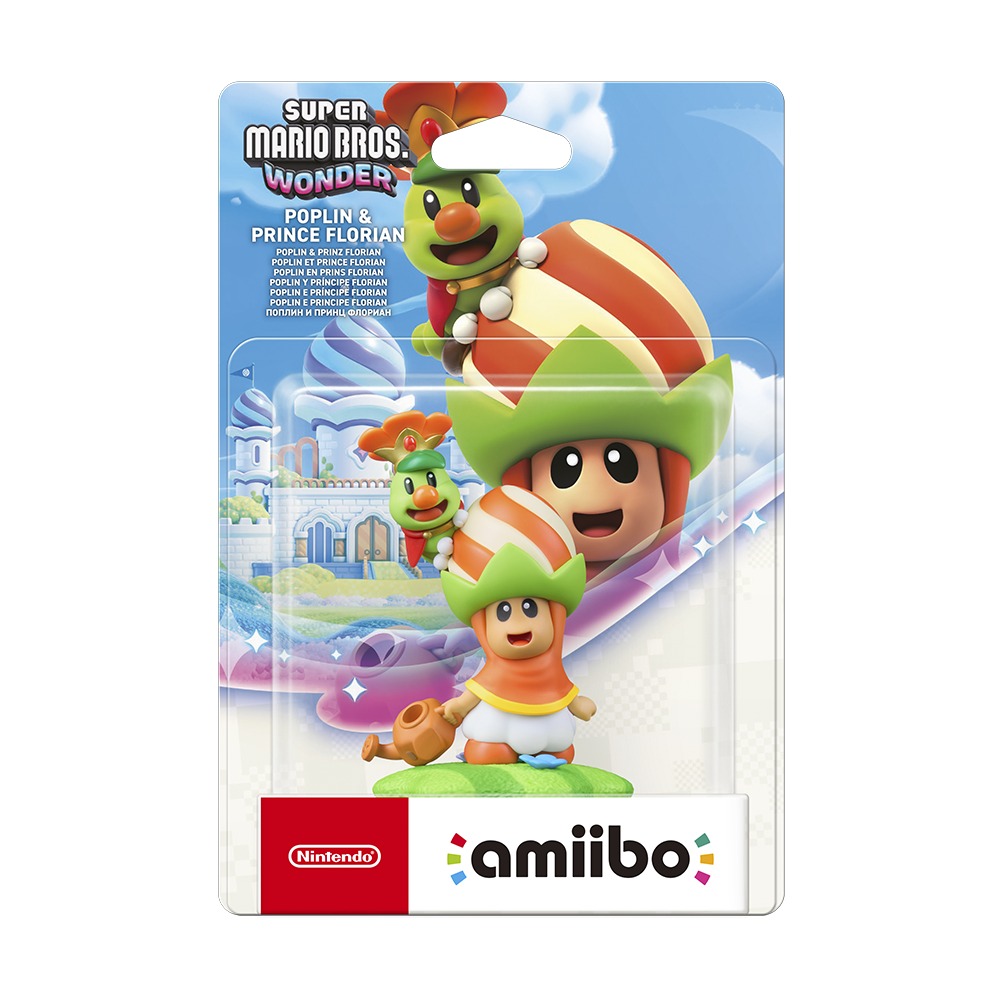 【預售 26/3】AMIIBO 超級瑪利歐兄弟驚奇 (苞普林&花洛里安王子) / Super Mario Bros. Wonder (Poplin & Prince Florian)  PO0394