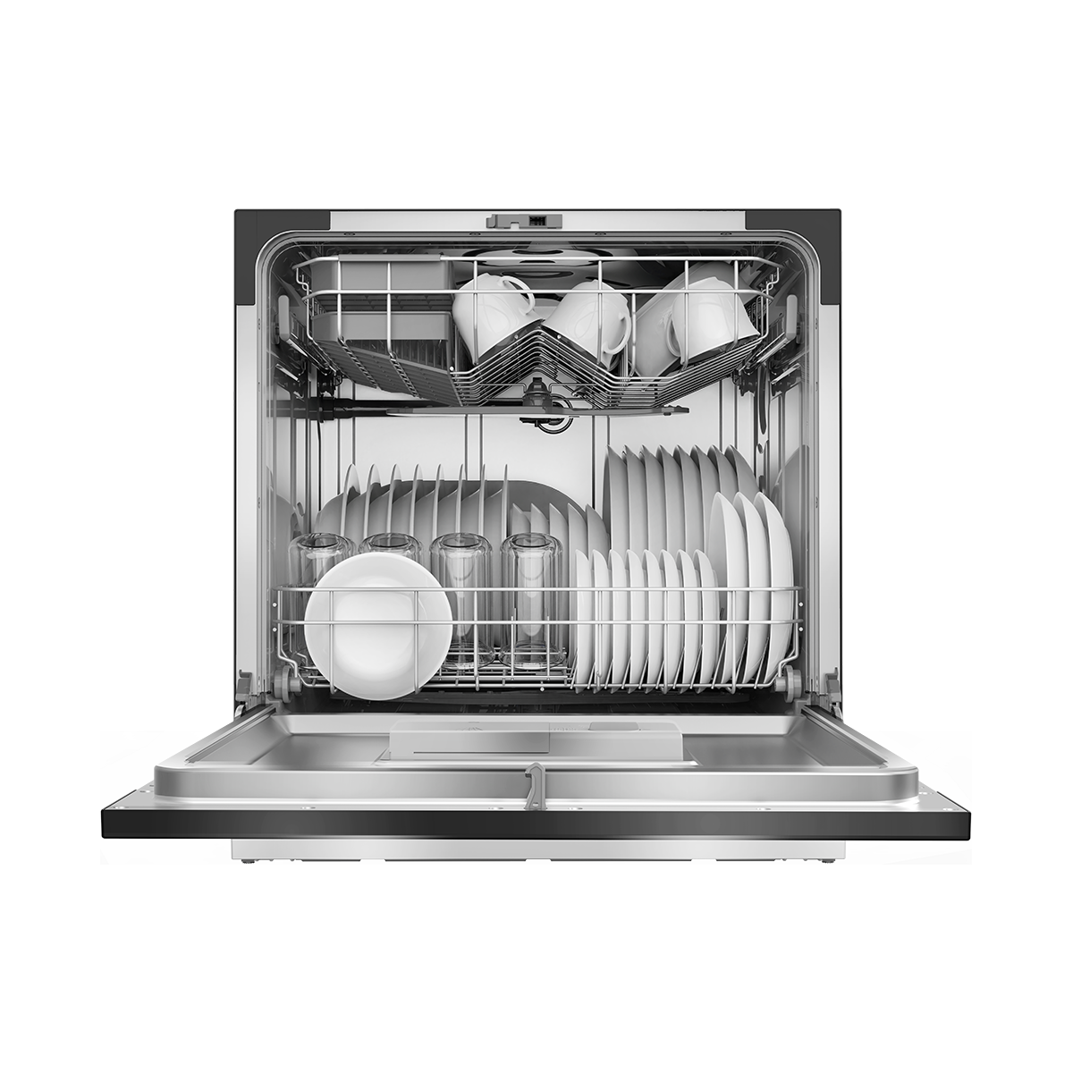 Toshiba 8 Place Settings 72°C Hi Temp Hygiene Cycle Table Top Dishwasher DW-FL22T1(B)-MY