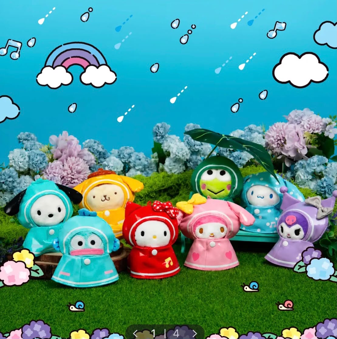 韓國直送韓國限定新款 雨天系列公仔掛飾