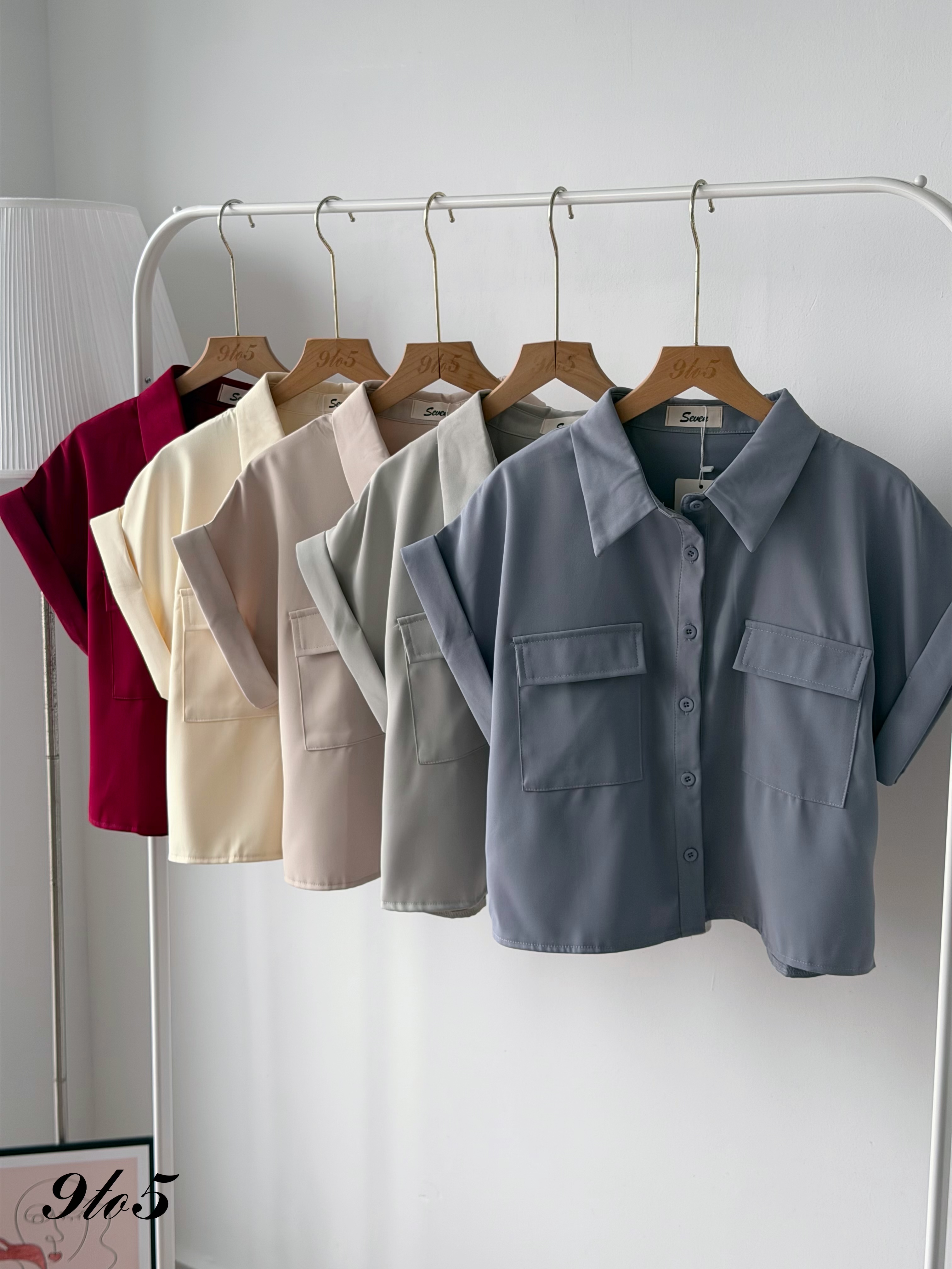 T4465 Cape Sleeve Shirt - 5 Colors