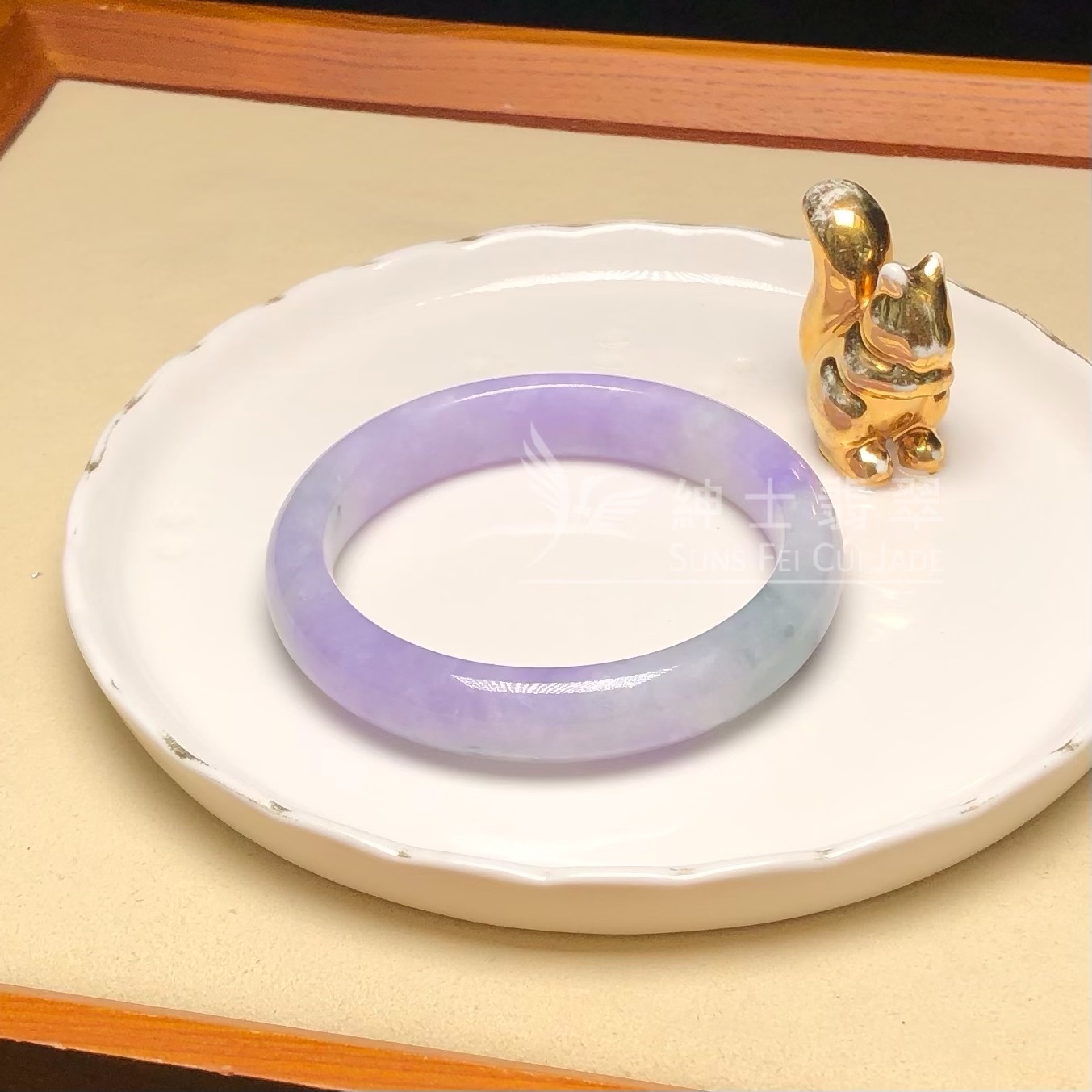 木那藍紫飄花福鐲54.3mm