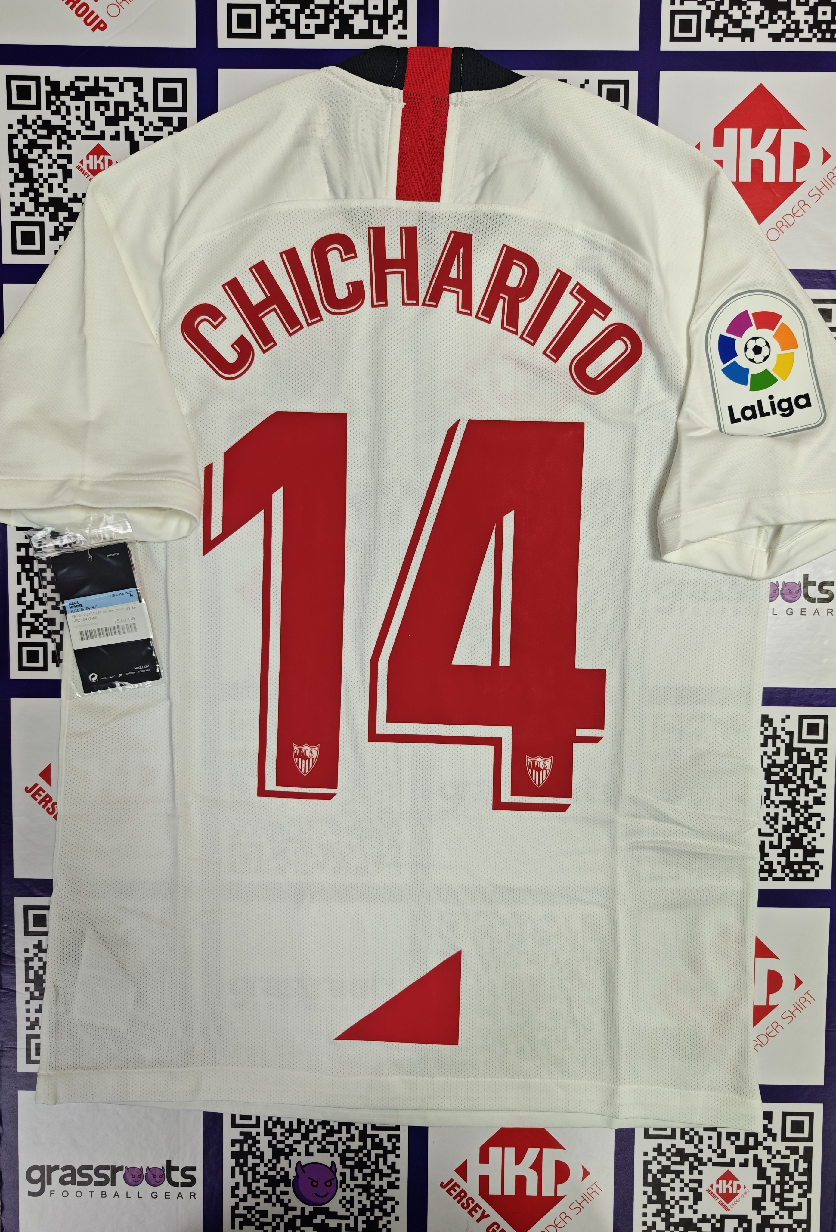 19/20 西維爾 主 SizeM 連原裝CHICHARITO 西甲字章