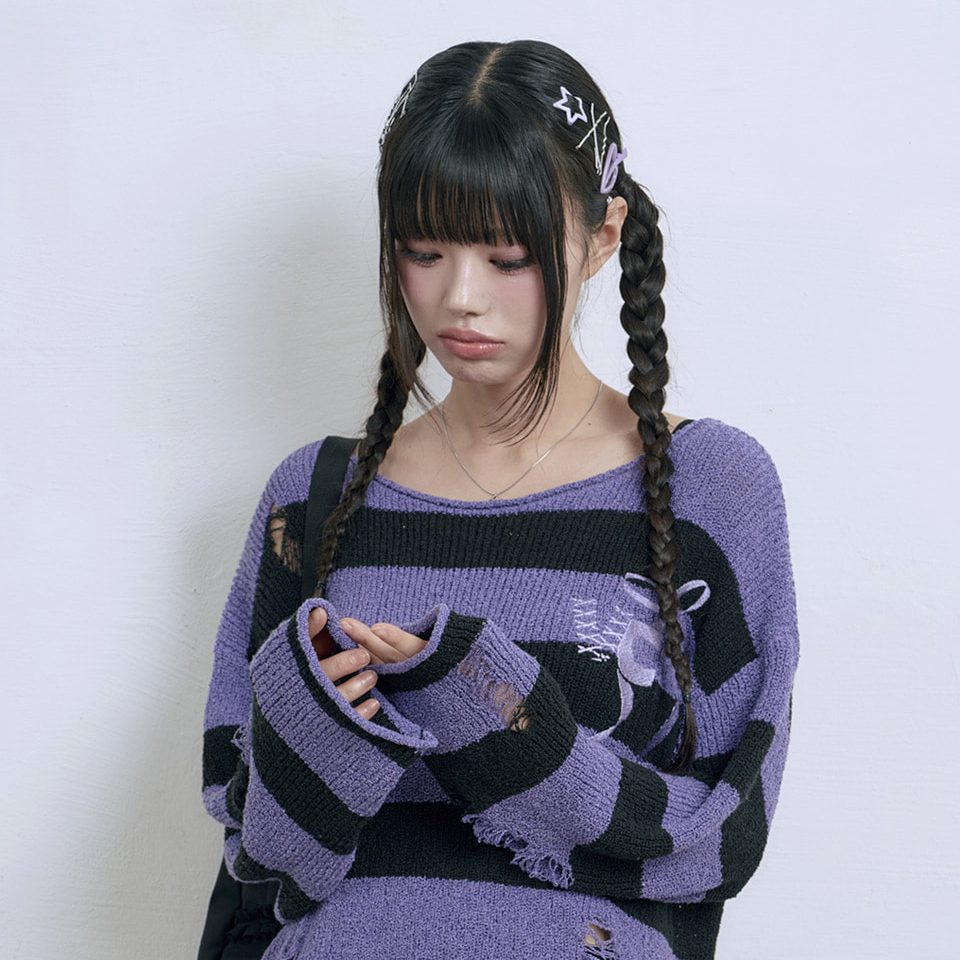 Venhit x Kuromi Shirred Frill Skirt