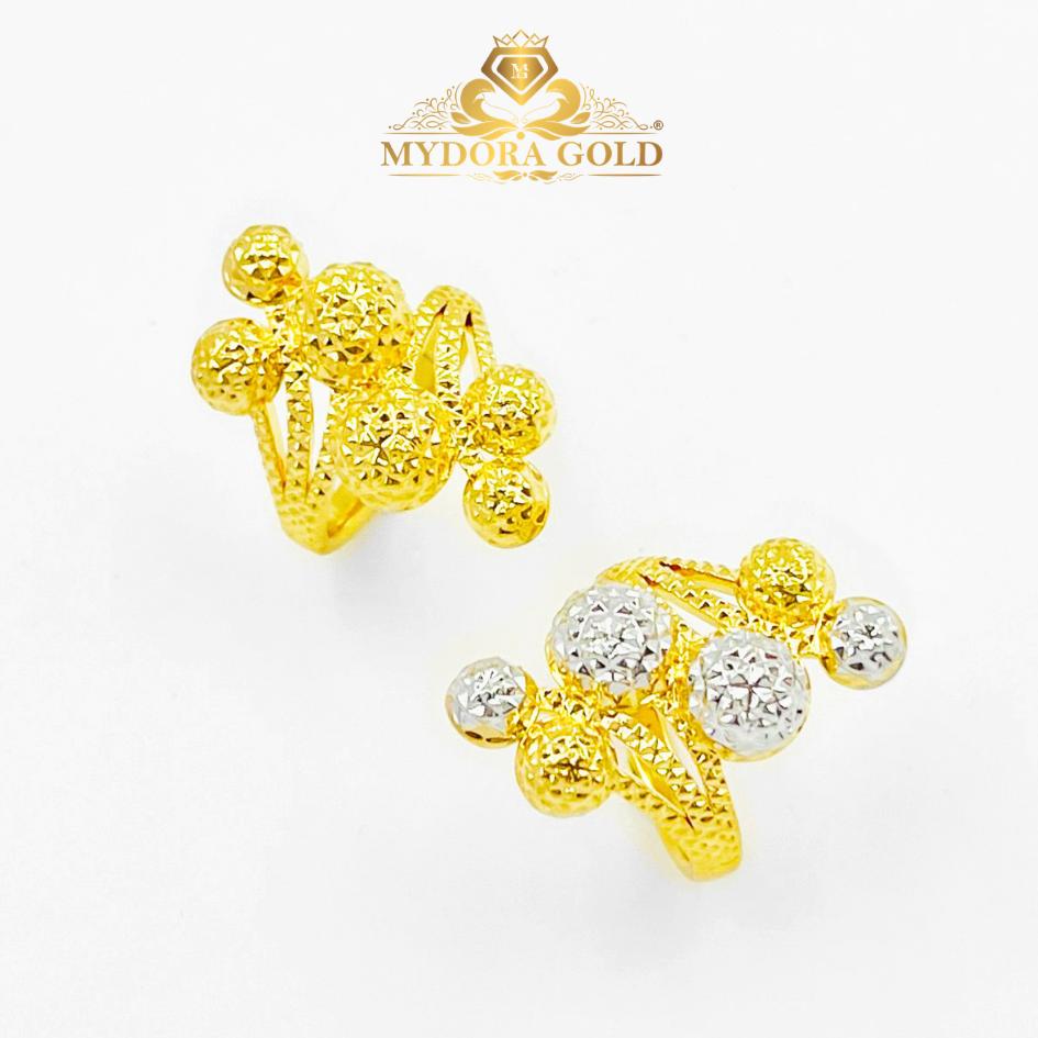 MYDORA Cincin Exclusive Boba Anggur Pahat 6 (5G) l EMAS 916/22K