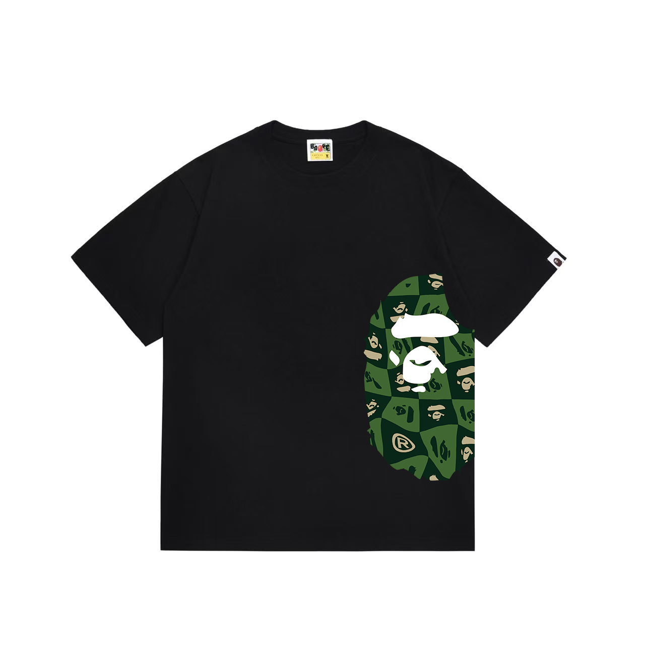 Bape Distortion Side Big Ape Head Tee