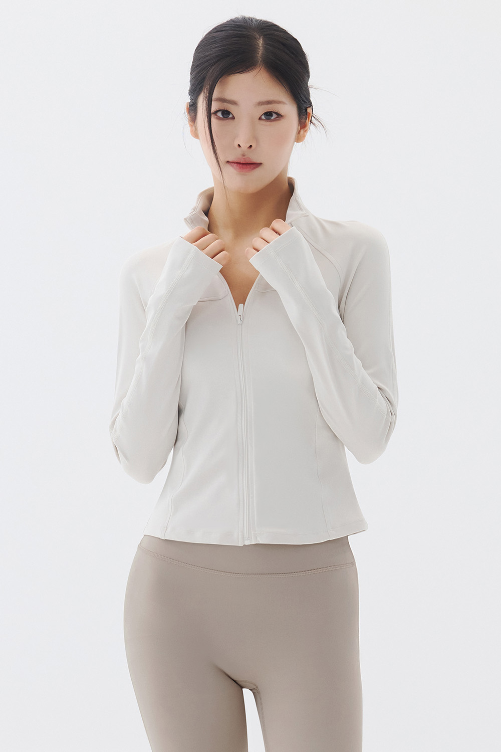 預購_Slim Half-Neck Softie Zip up