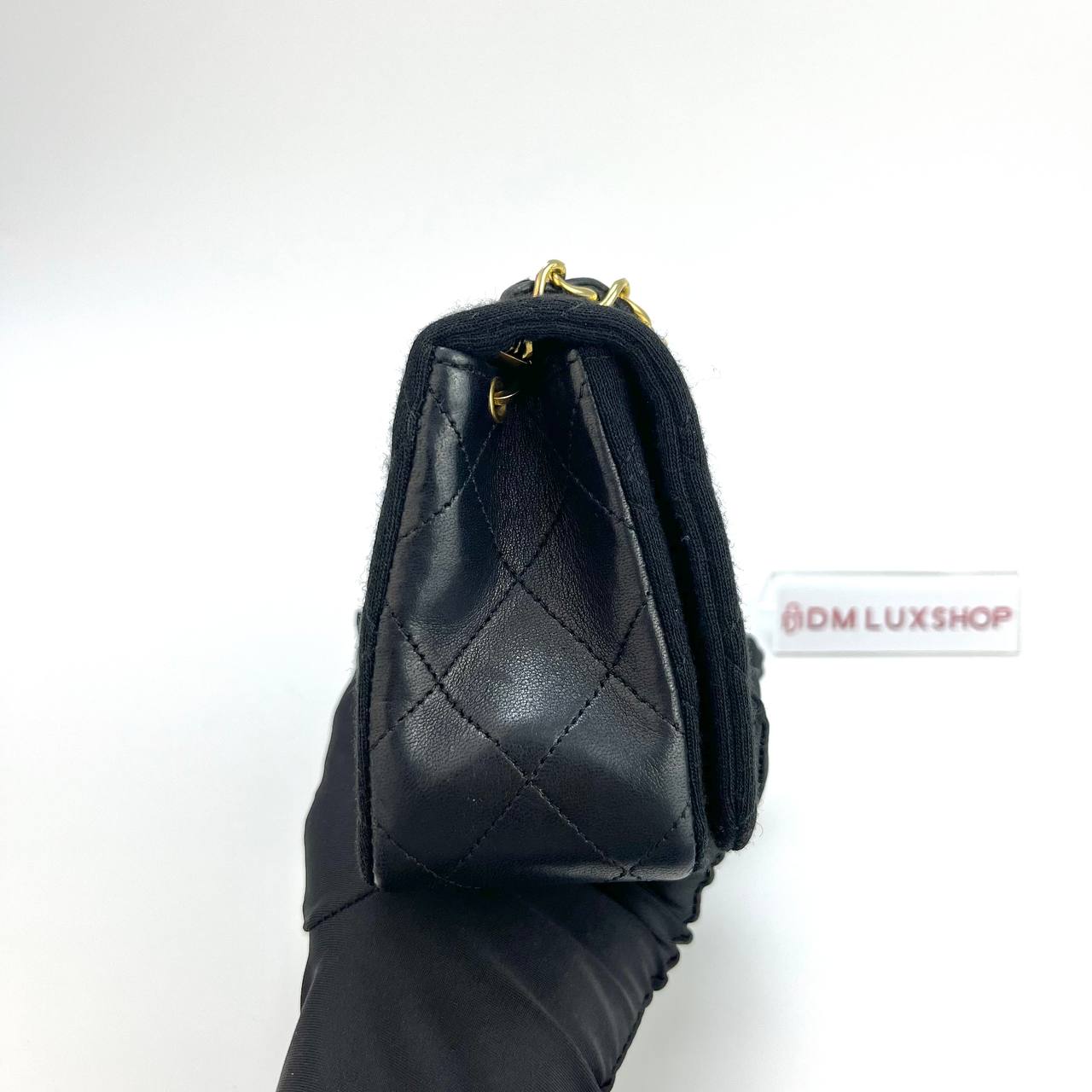 Chanel Cotton Lambskin Flap Bag GHW (Serial 1, Y: 1990)