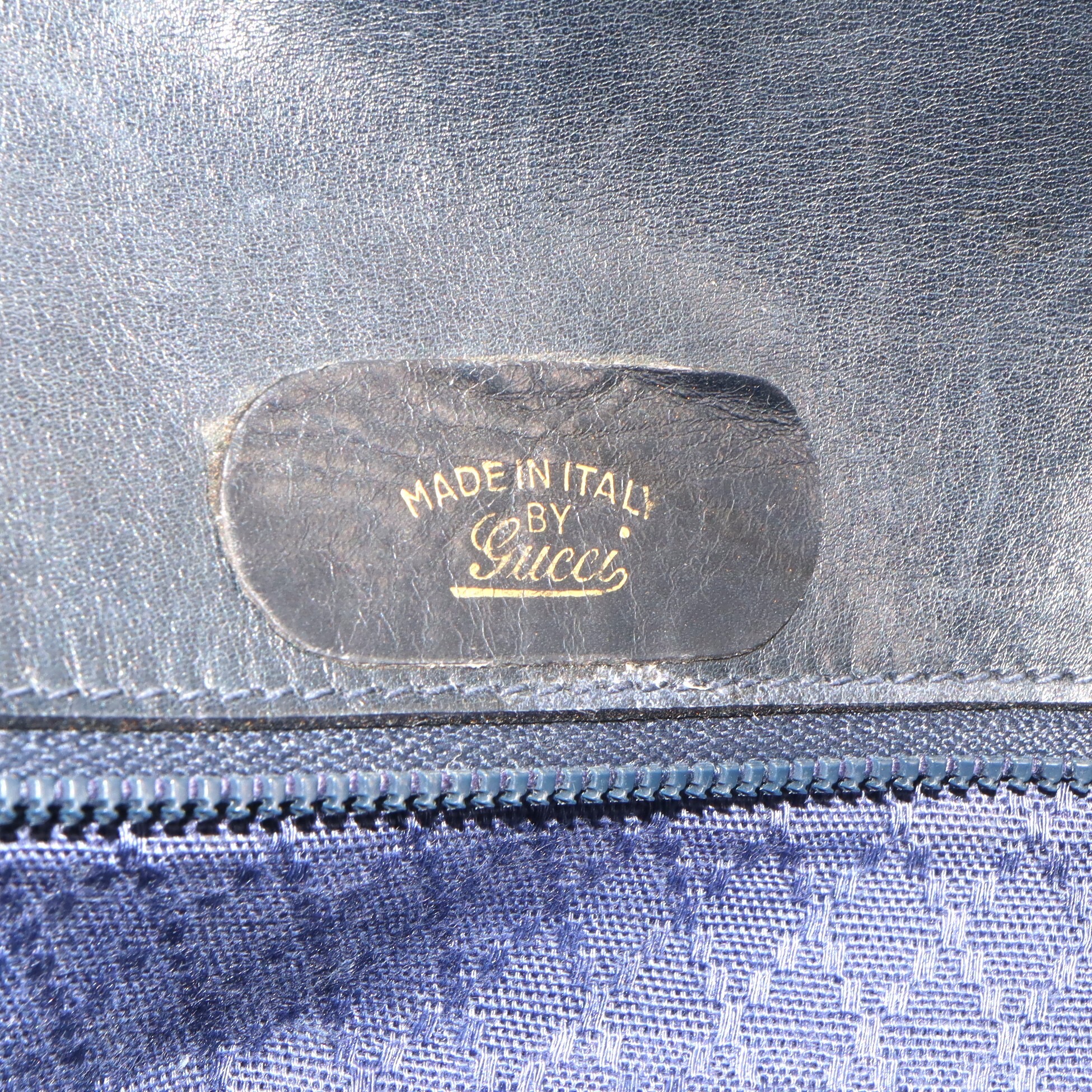 Gucci Vintage GG Supreme Sherry Line Top Handle Bag