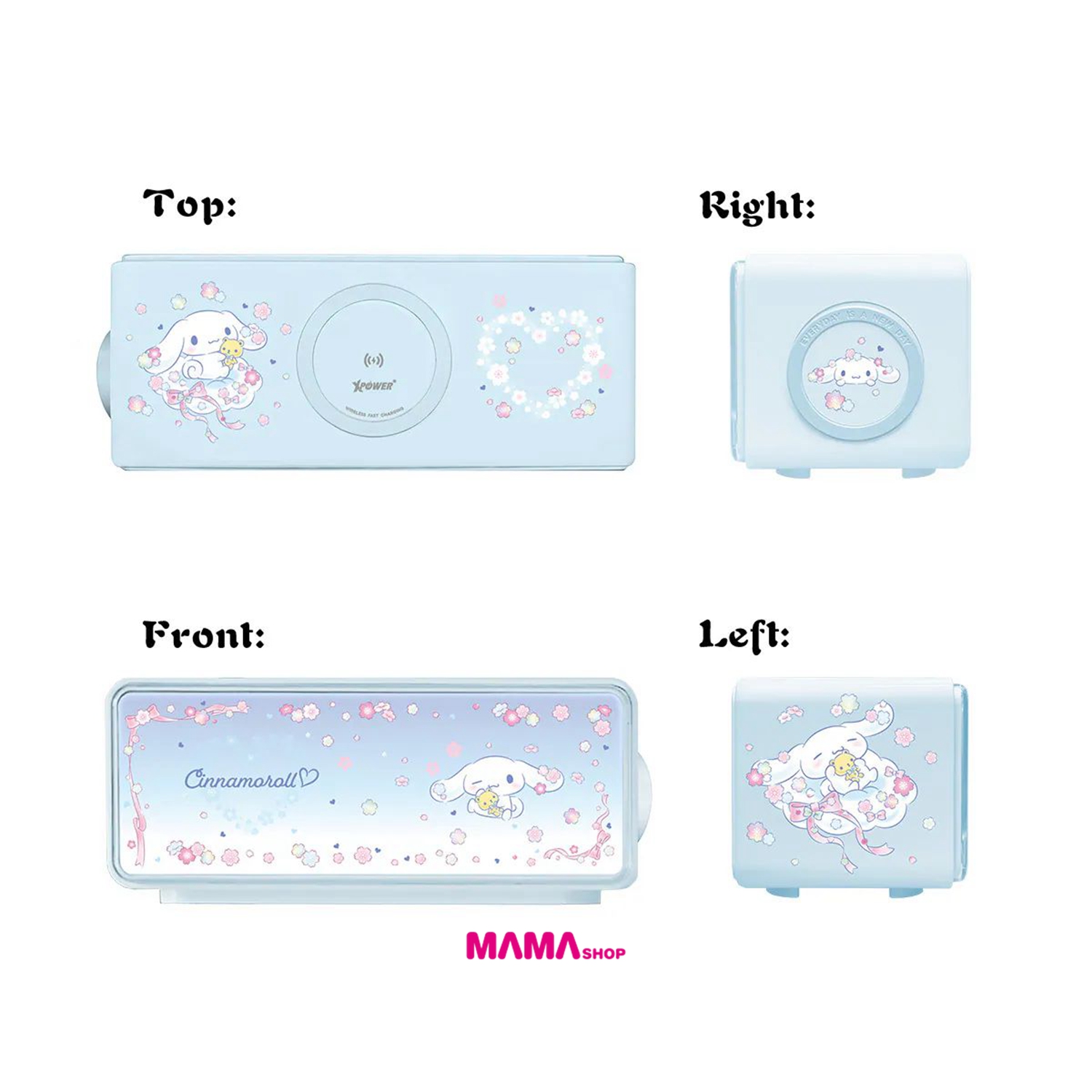 Rhythm F05 玉桂狗無線充電+無線藍牙喇叭小夜燈