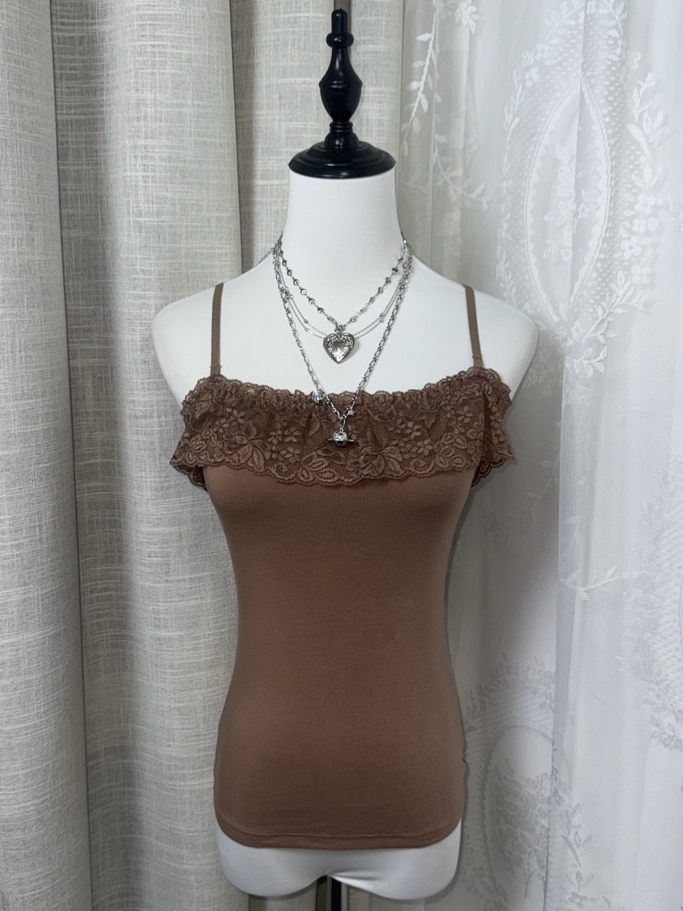 90s Grunge Fairycore Lace Cami