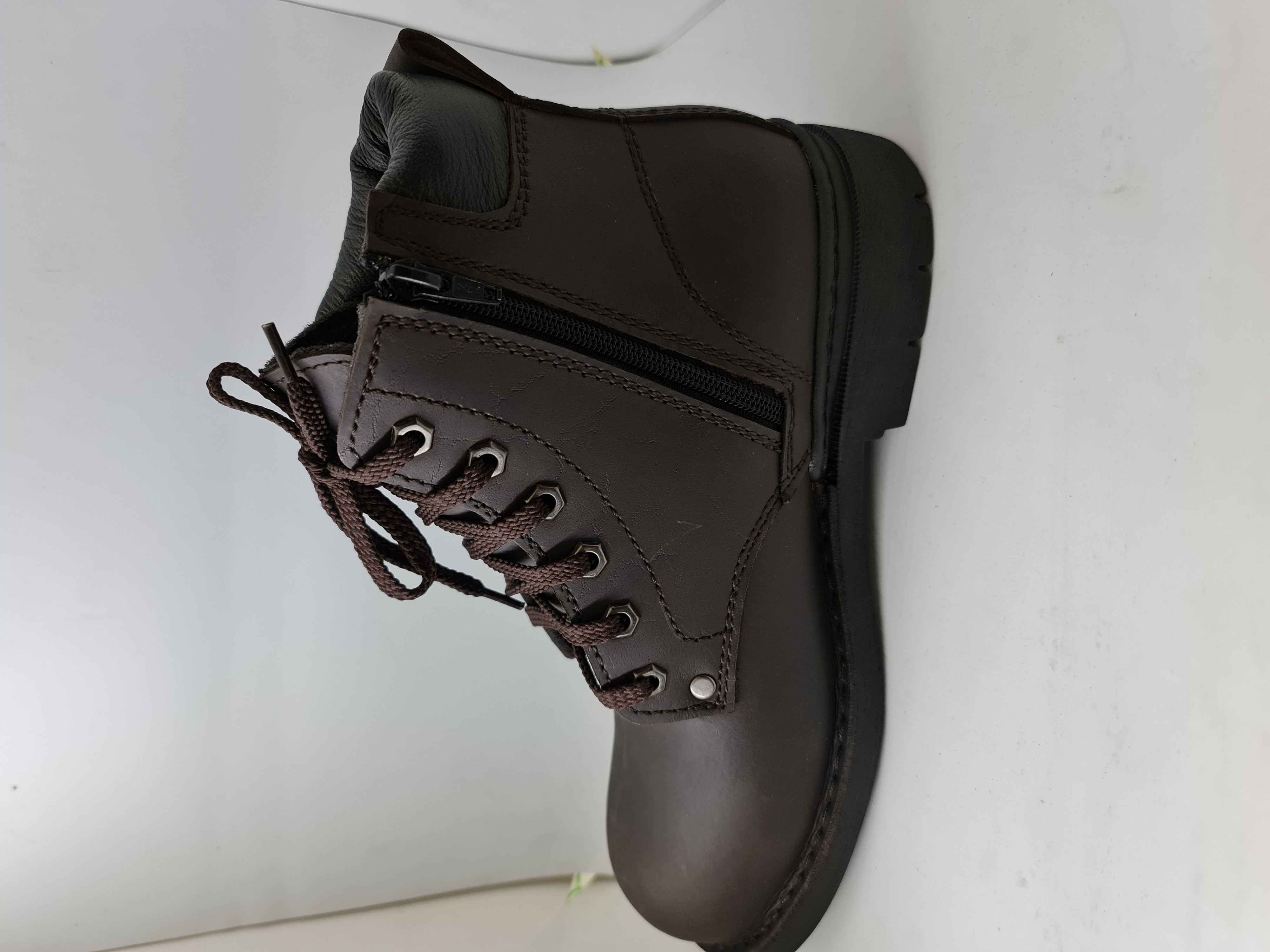 RYDER SAFETY SHOES MIDCUT -ZIP 59216 SAFETY BOOT Leather Kasut Keselamatan