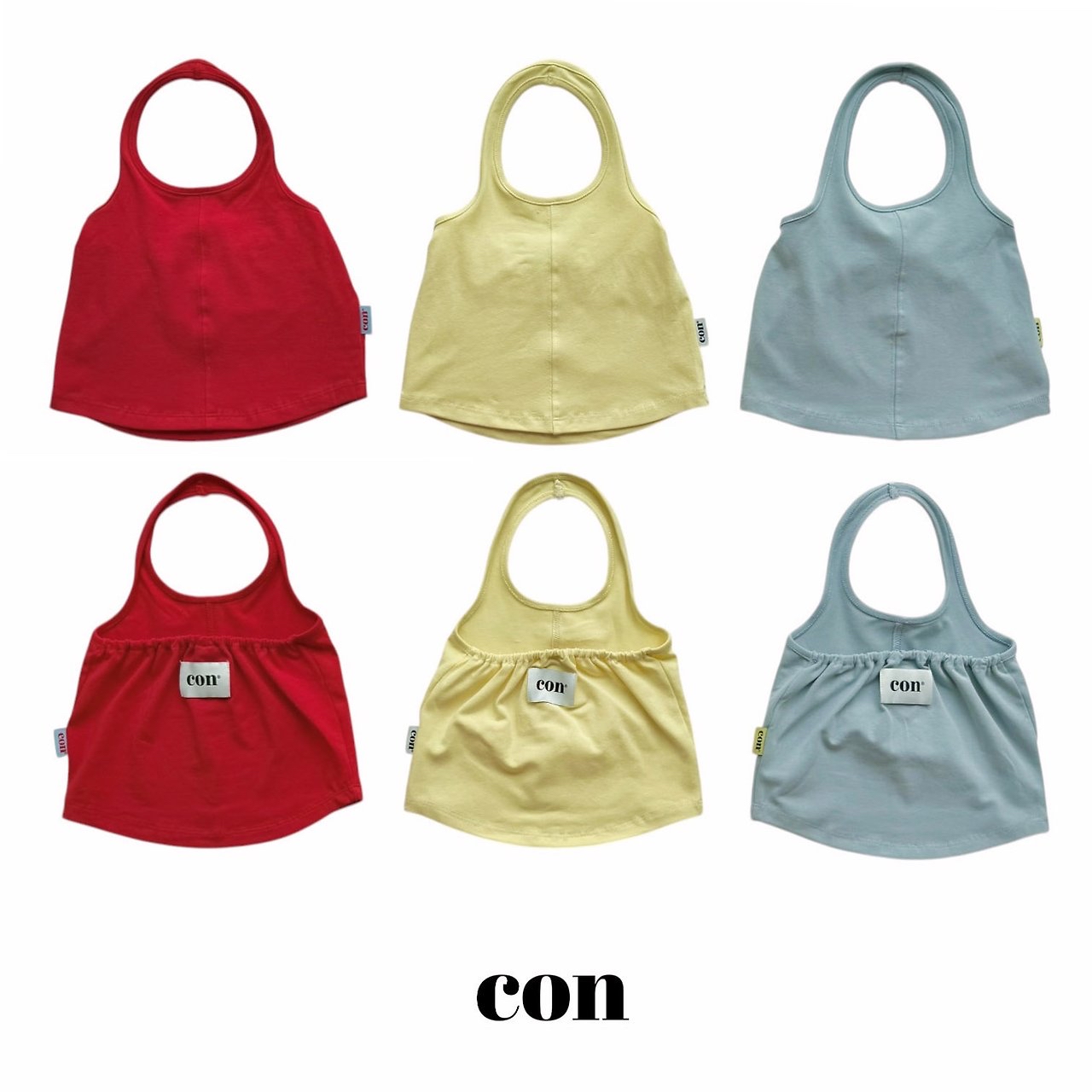 Con | Sleeveless top (Yellow size 1(66-77)/size 4(97-107)