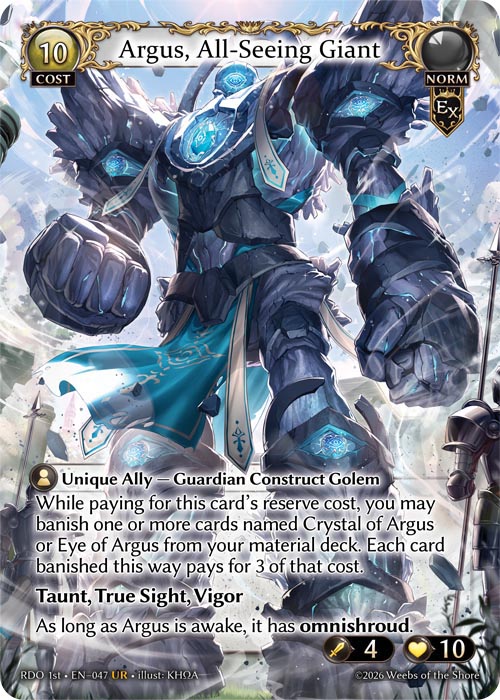 Argus, All-Seeing Giant / RDO-047 (UR)