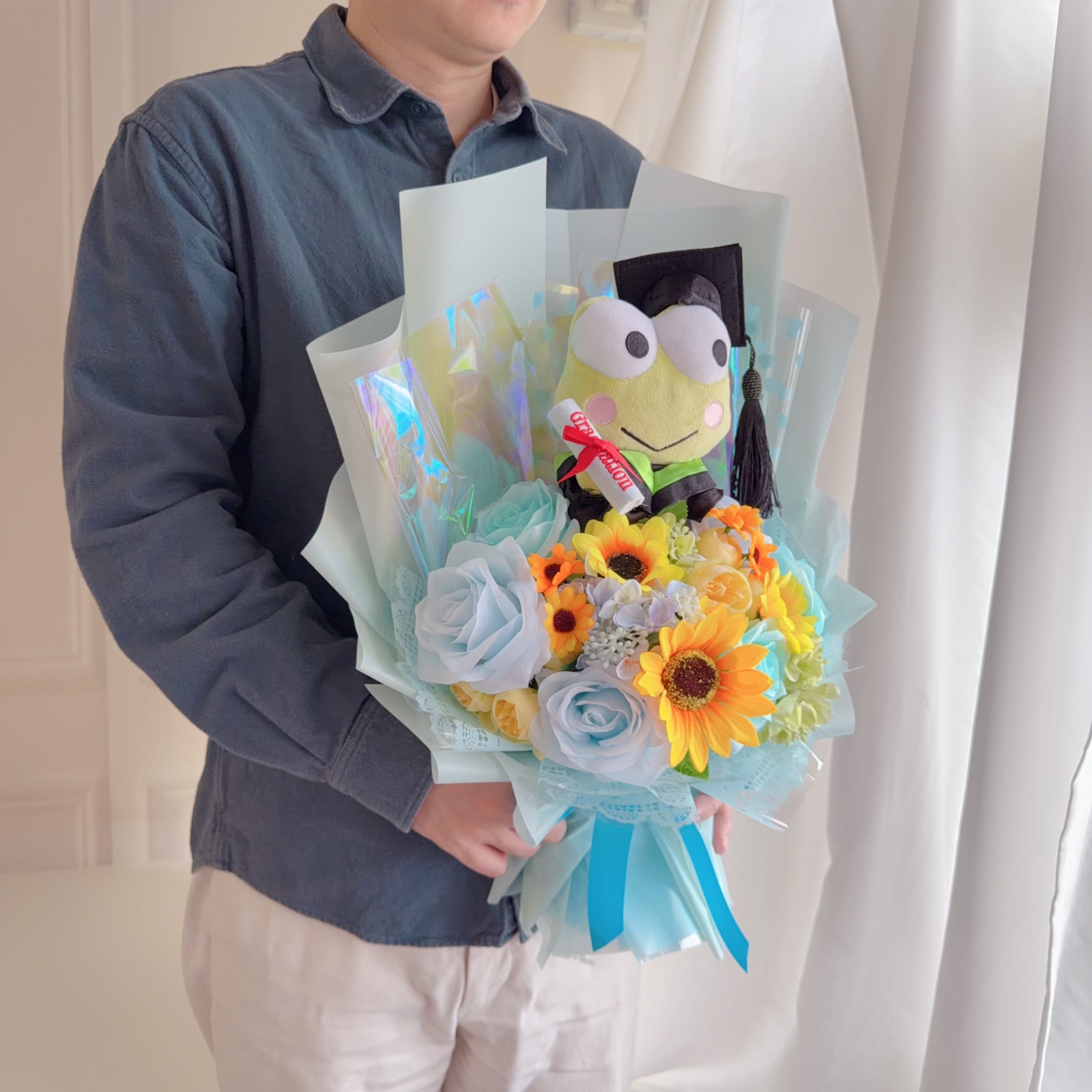 （現貨） Keropi畢業公仔花束