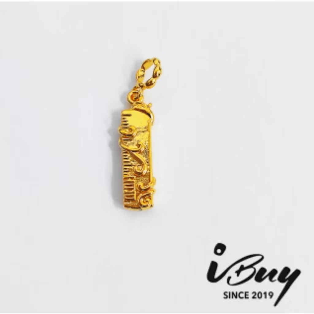 916 HARD GOLD WEDDING JOY ABACUS/ COMB/ SCISSORS/ MIRROR/ SHOE/ RUYI/ BASKET/ RULER CHARM BEAD 916 硬金  囍 算盘/ 梳子/ 剪刀/ 镜子/ 鞋子/ 如意/ 金斗/ 尺子串咀