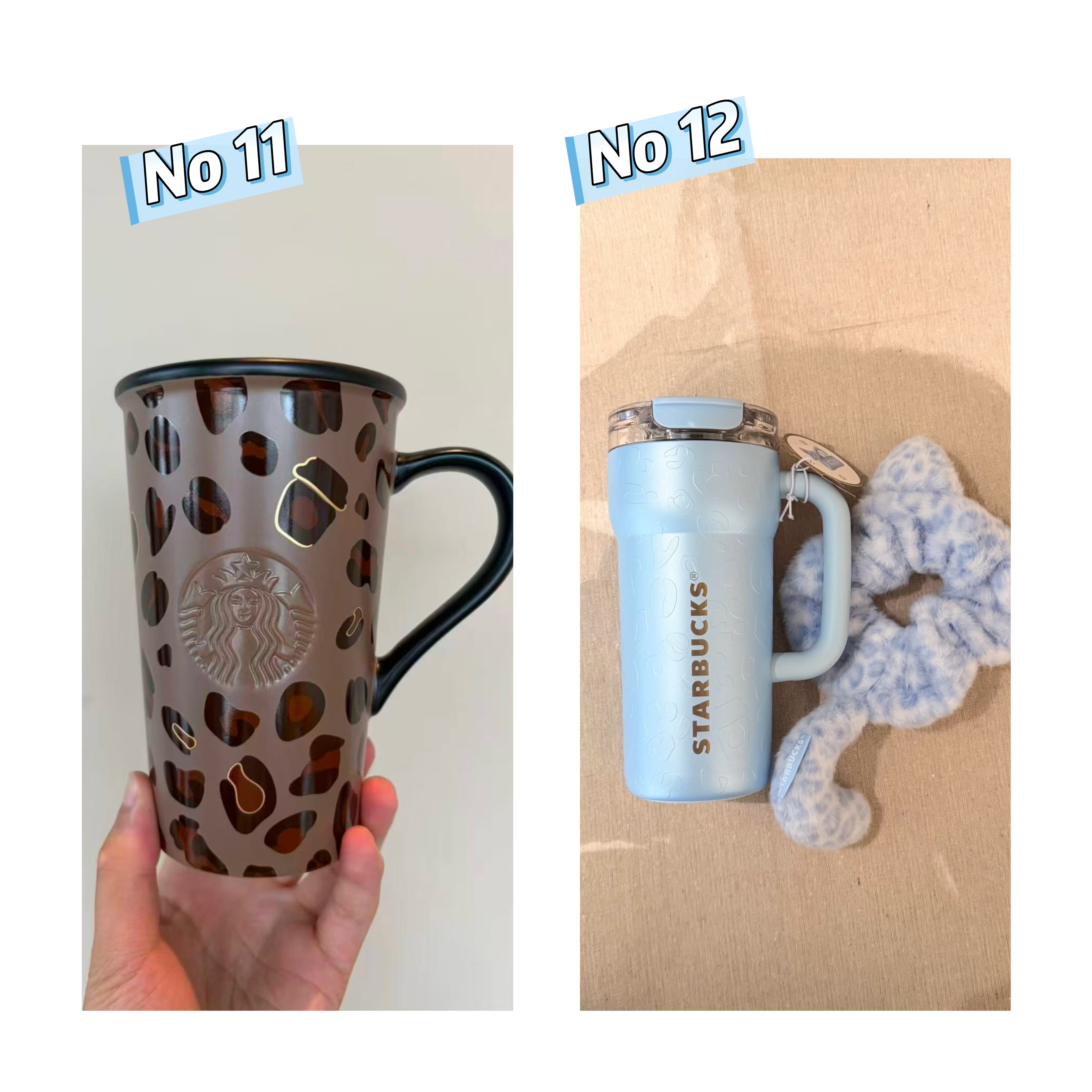 Starbucks新款豹紋系列