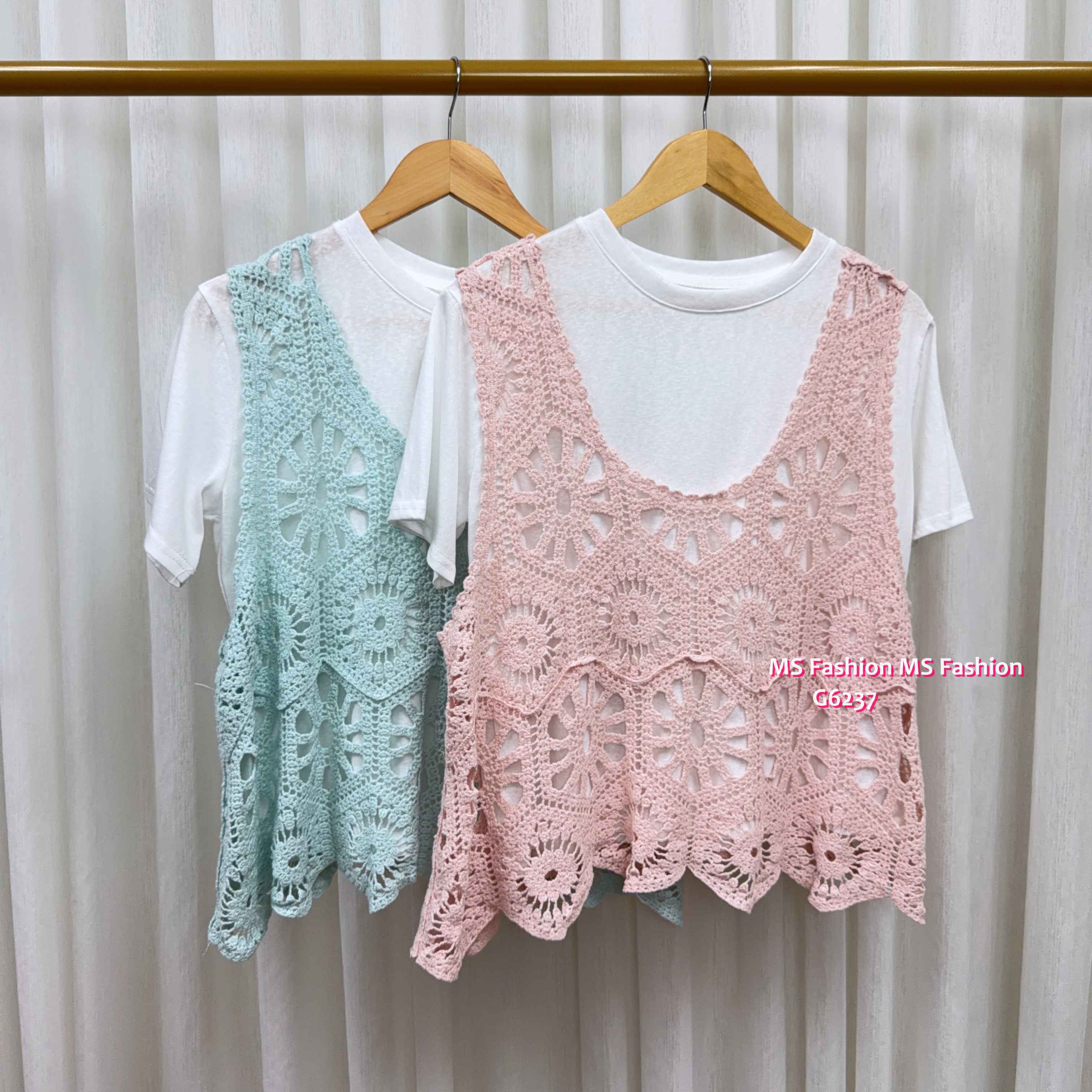 G6237 韓國🇰🇷通花背心Top Set