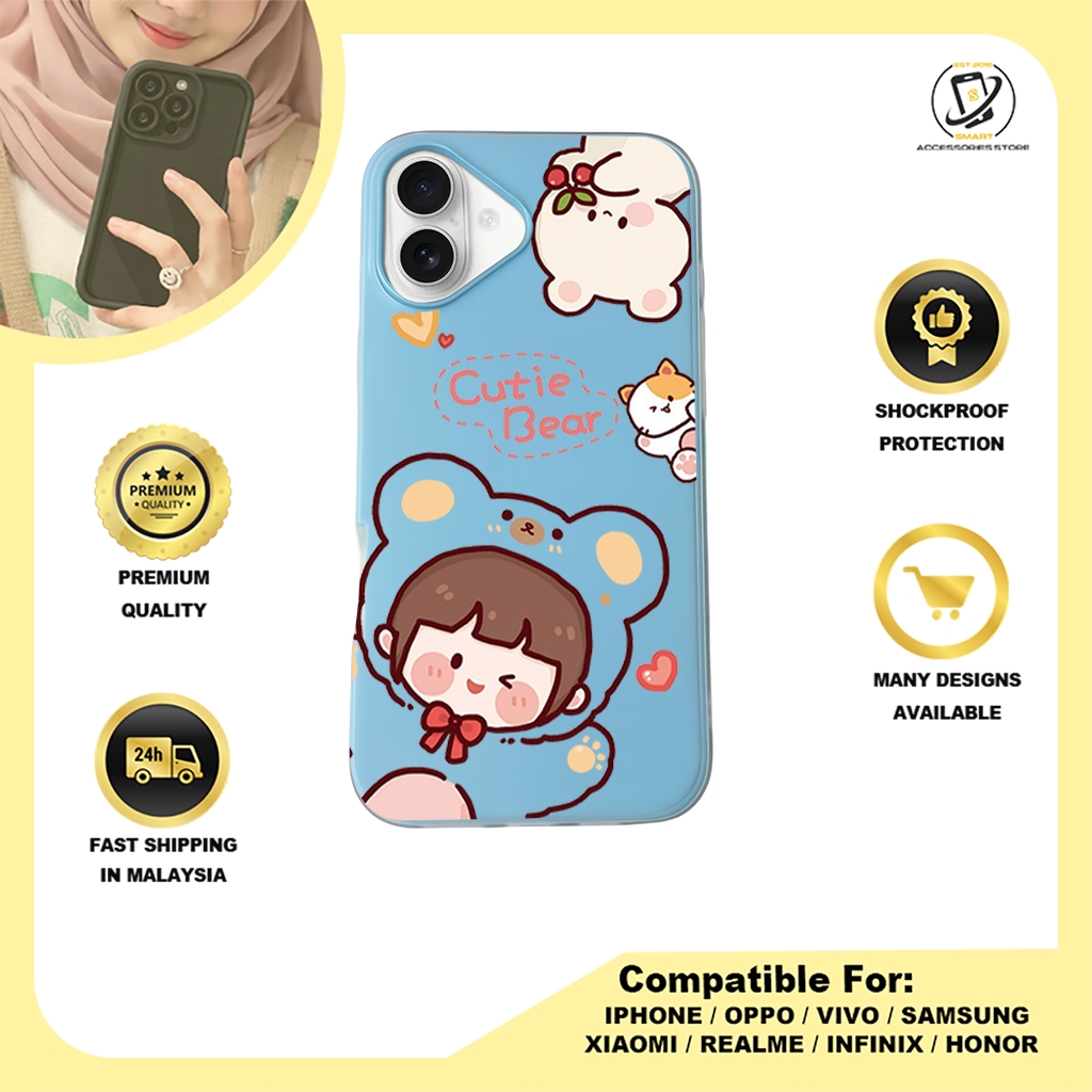 JELLY CASE PHONE FOR IPHONE - DESIGN BEAR H