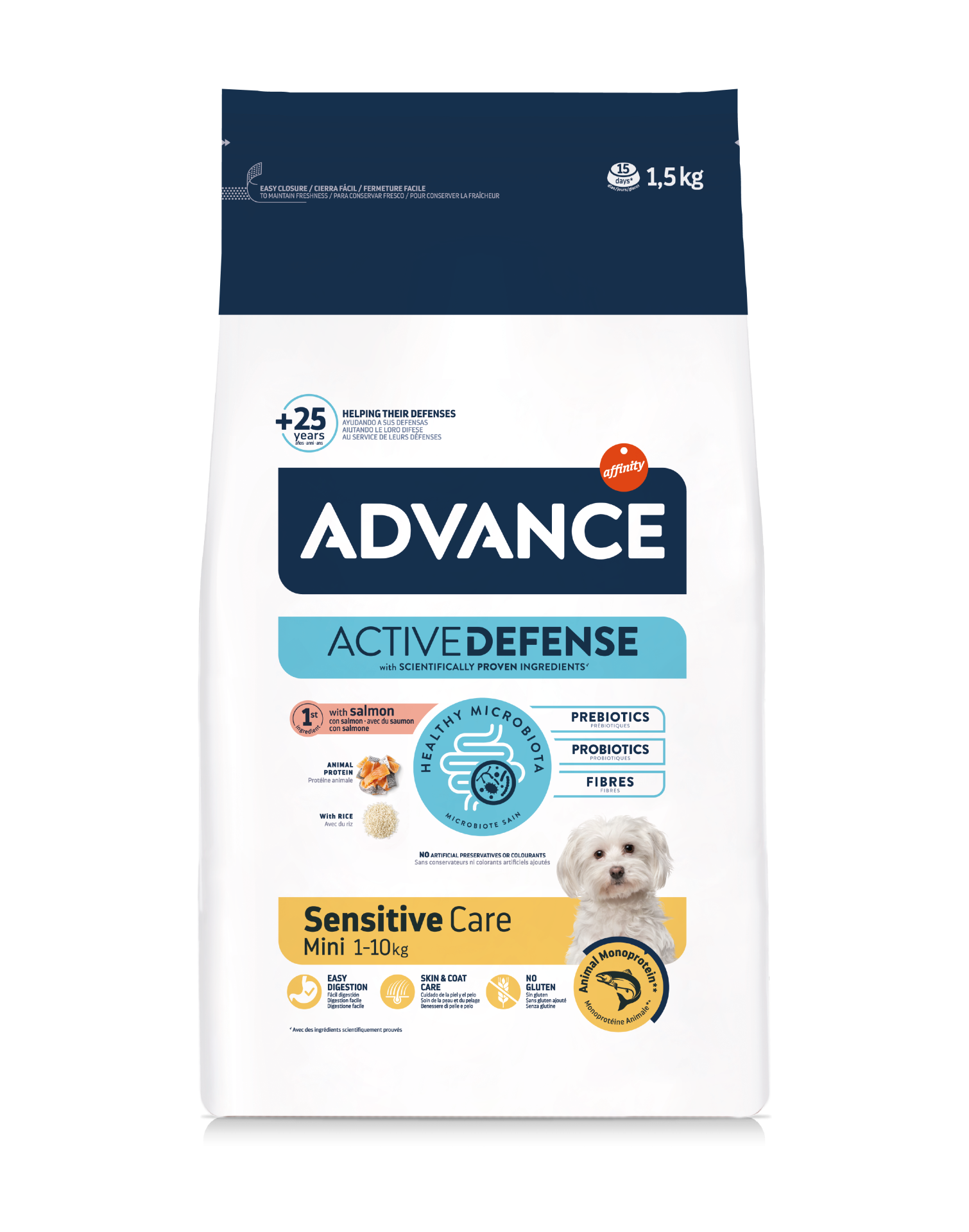 ADVANCE特殊護理小型成犬糧 – 過敏護理 1.5KG（適合體重1-10kg/年齡10個月至8歲）