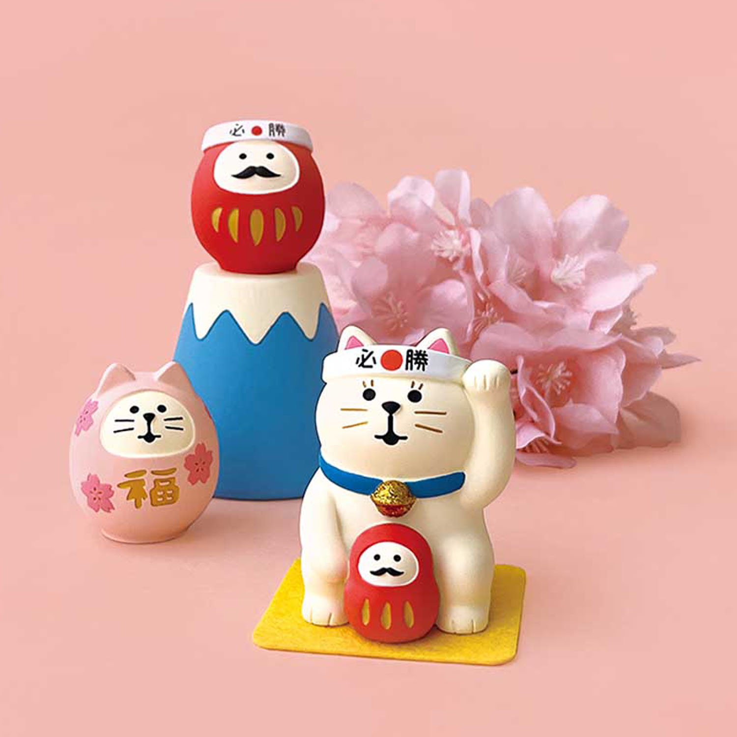 concombre - 招福系列裝飾擺設 (櫻花達摩貓款)