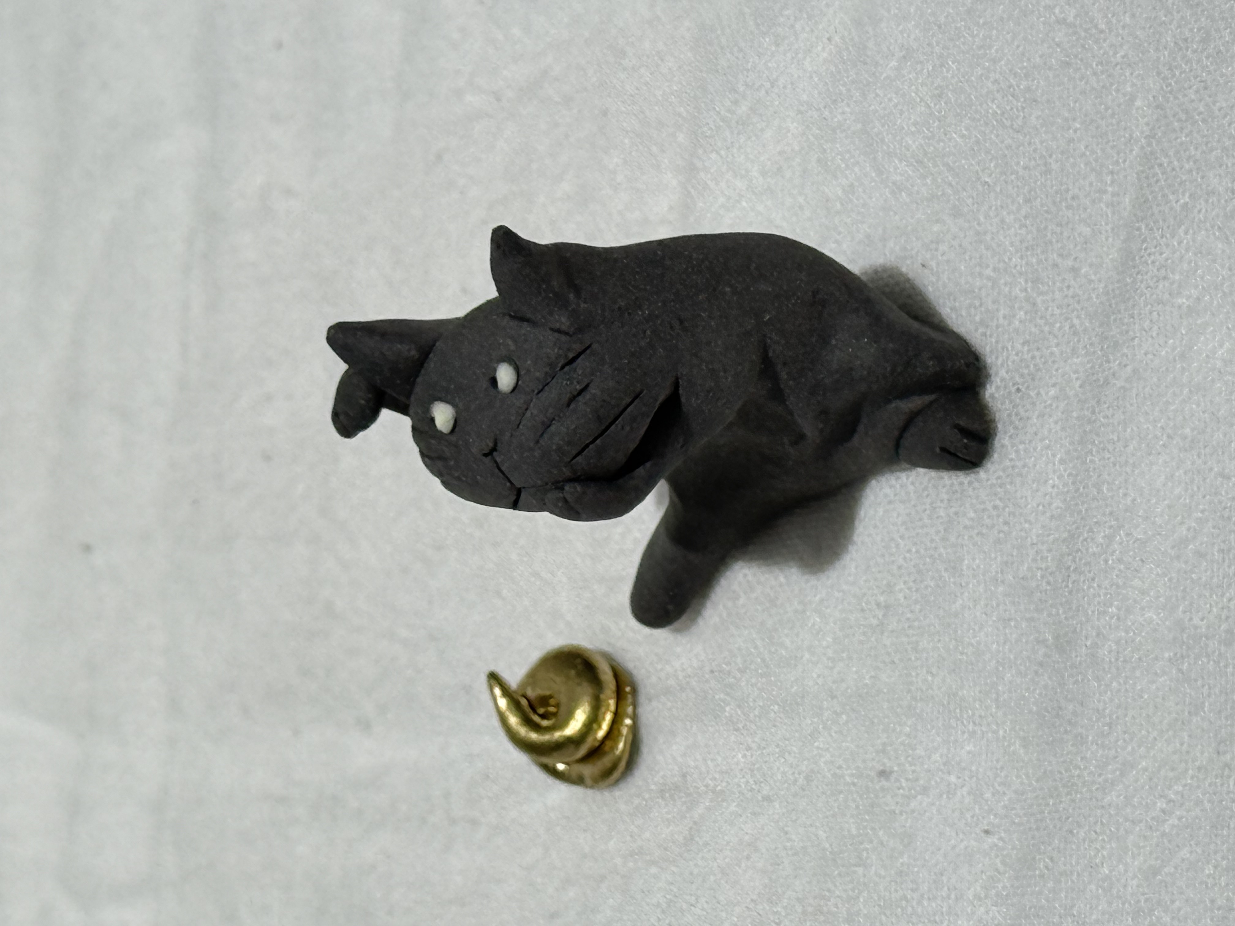 半澤淳子  黑色貓咪擺件 ABCDE款