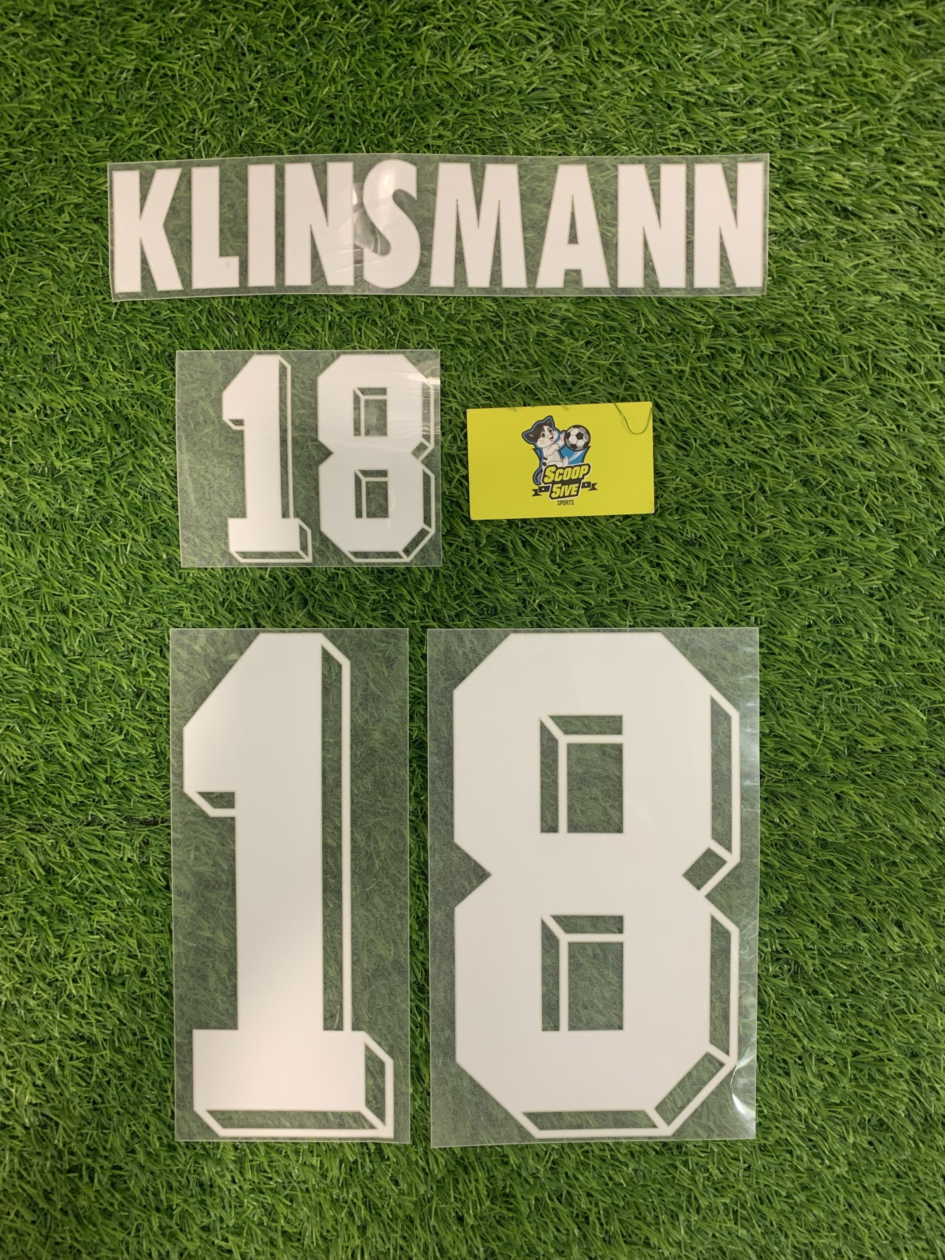 1994 德國 作客 DIY 印字 絨字 18 Klinsmann