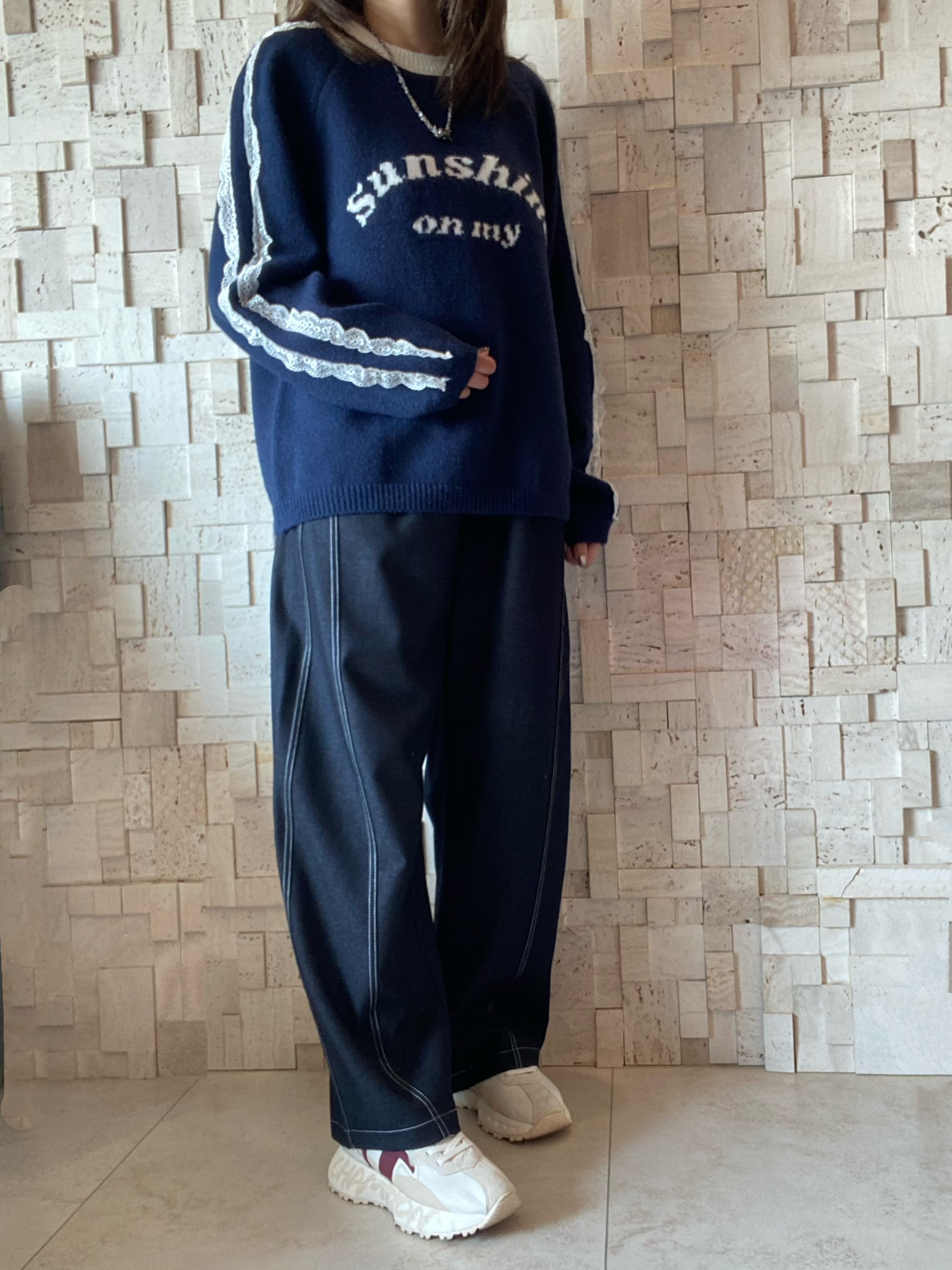 #2065 喱士邊針織Top