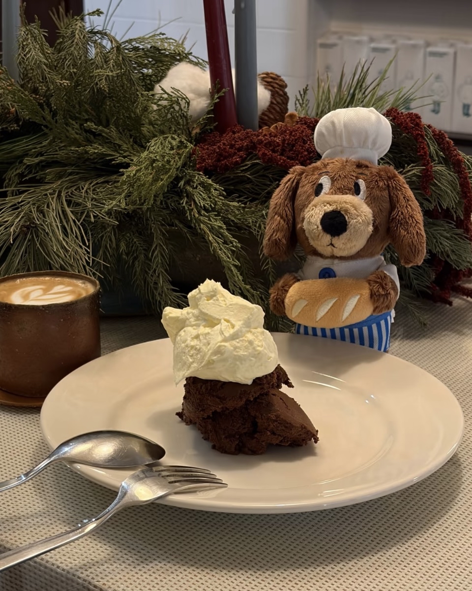 法式麵包師小狗毛絨掛件