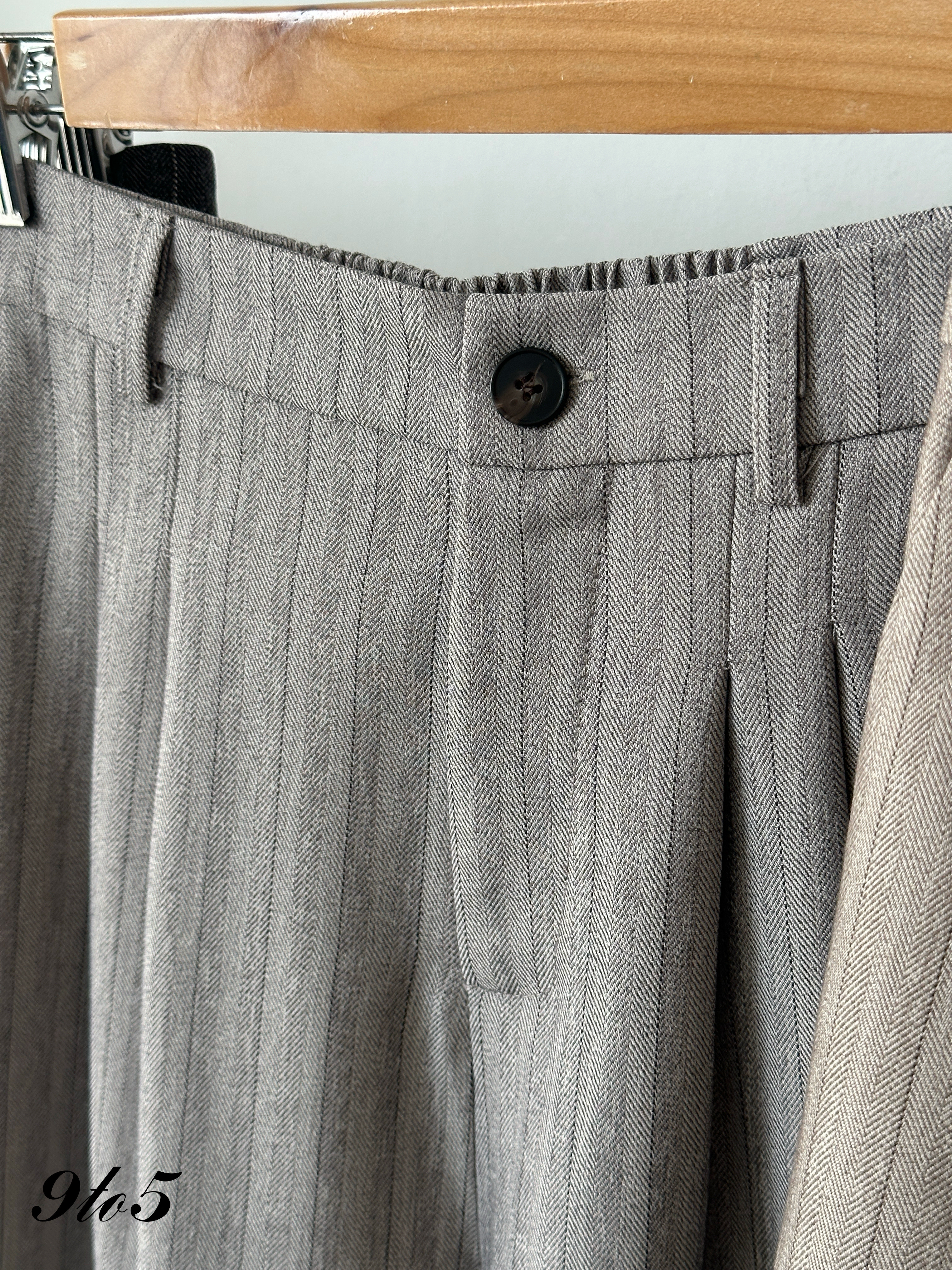 S2008 Striped Wide Leg Long Pants - 3 Colors 