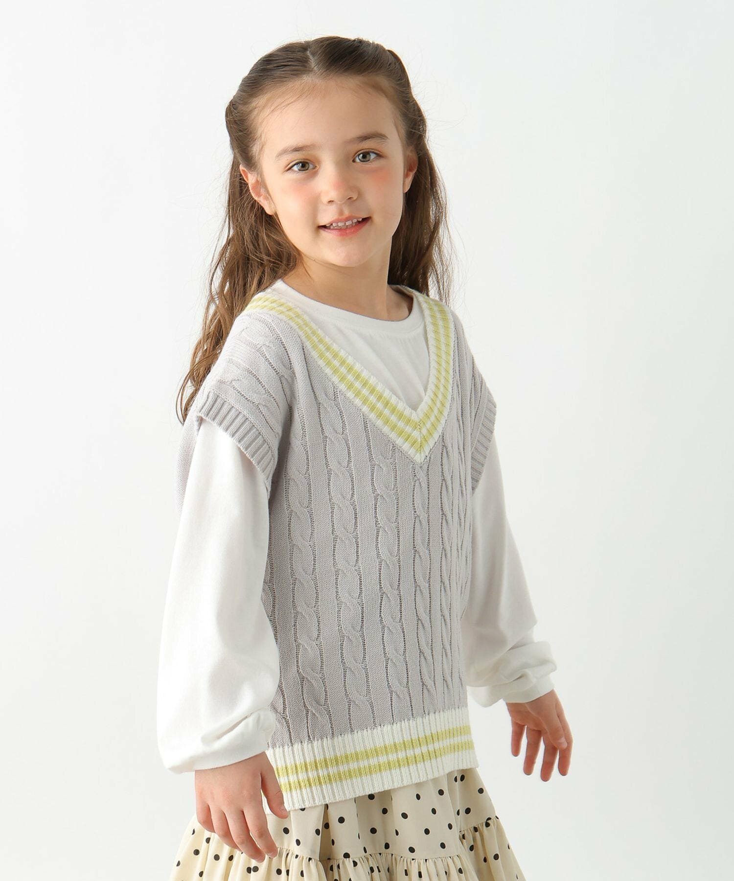 🆕【⭐訂購⭐】🌀 🇯🇵 日本直送 學院風 針織背心+泡泡袖長袖上衣 2件套［2款選］🌀 [ELCA-0189][260330]