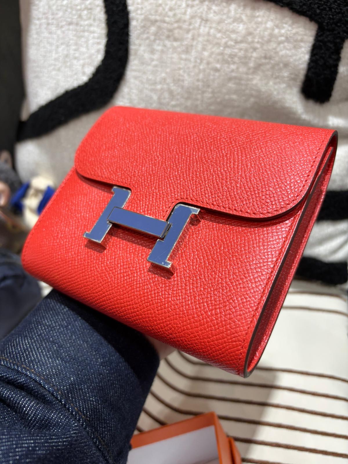 Hermes Constance Wallet Stamp C 100%Authentic, 98%New ✅Box