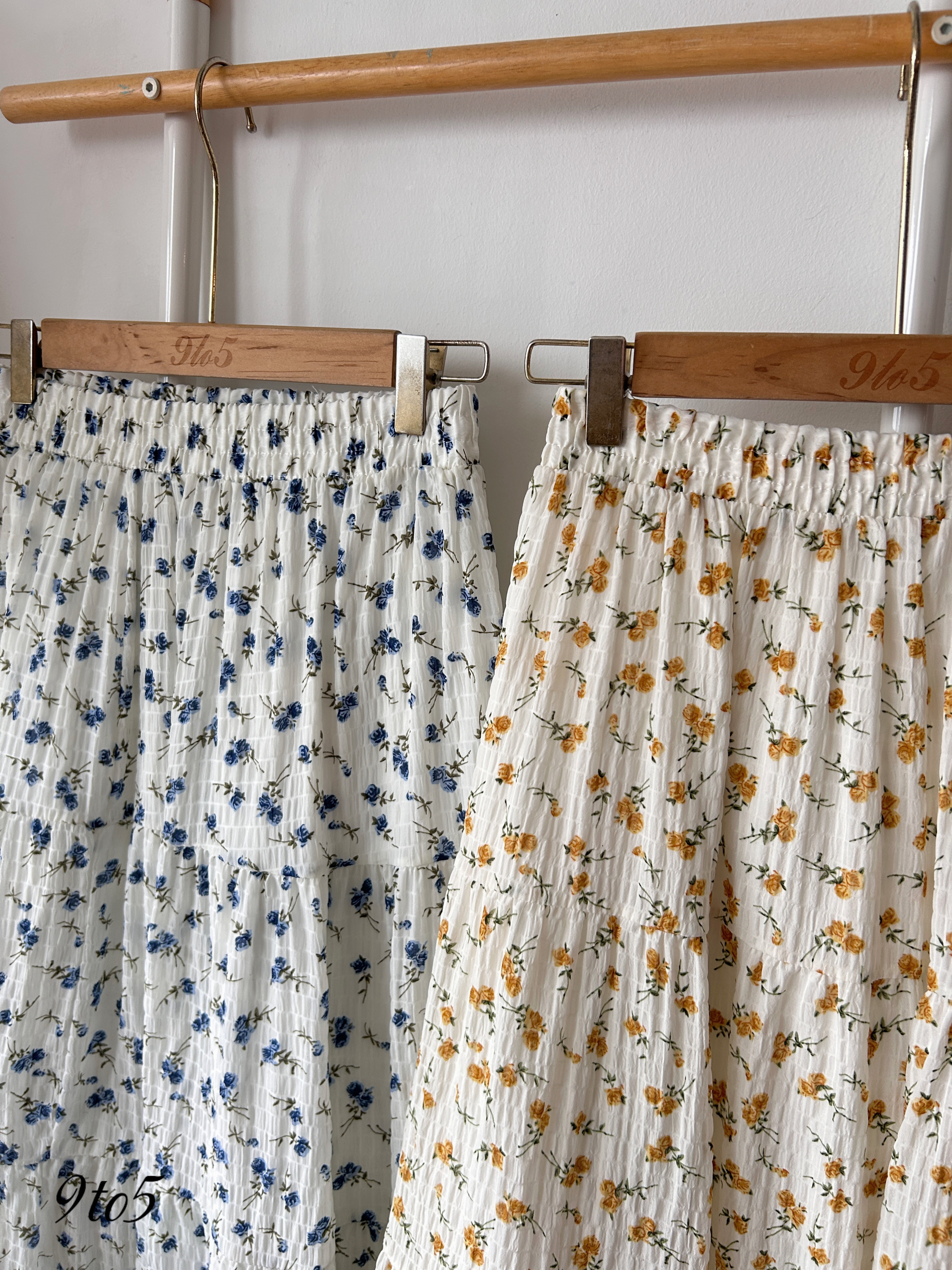 S1947 A Line floral Skirt