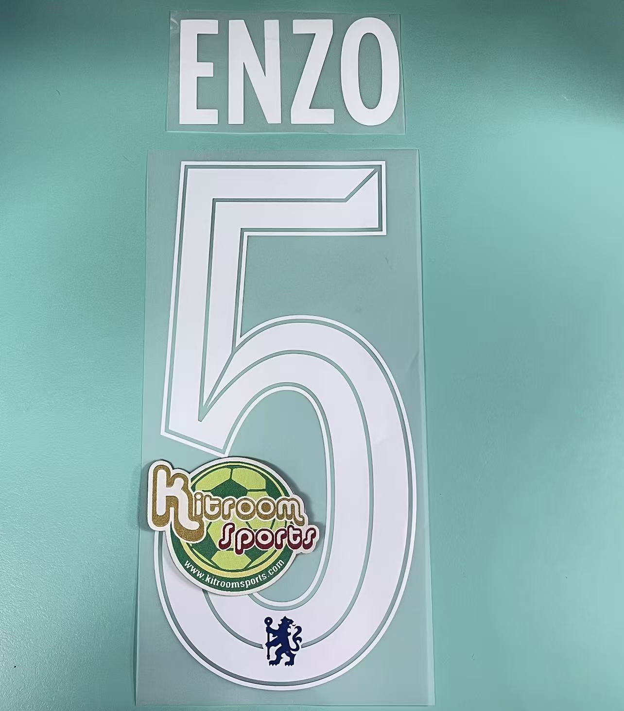 2022-23 Chelsea Home UCL Nameset #5 ENZO
