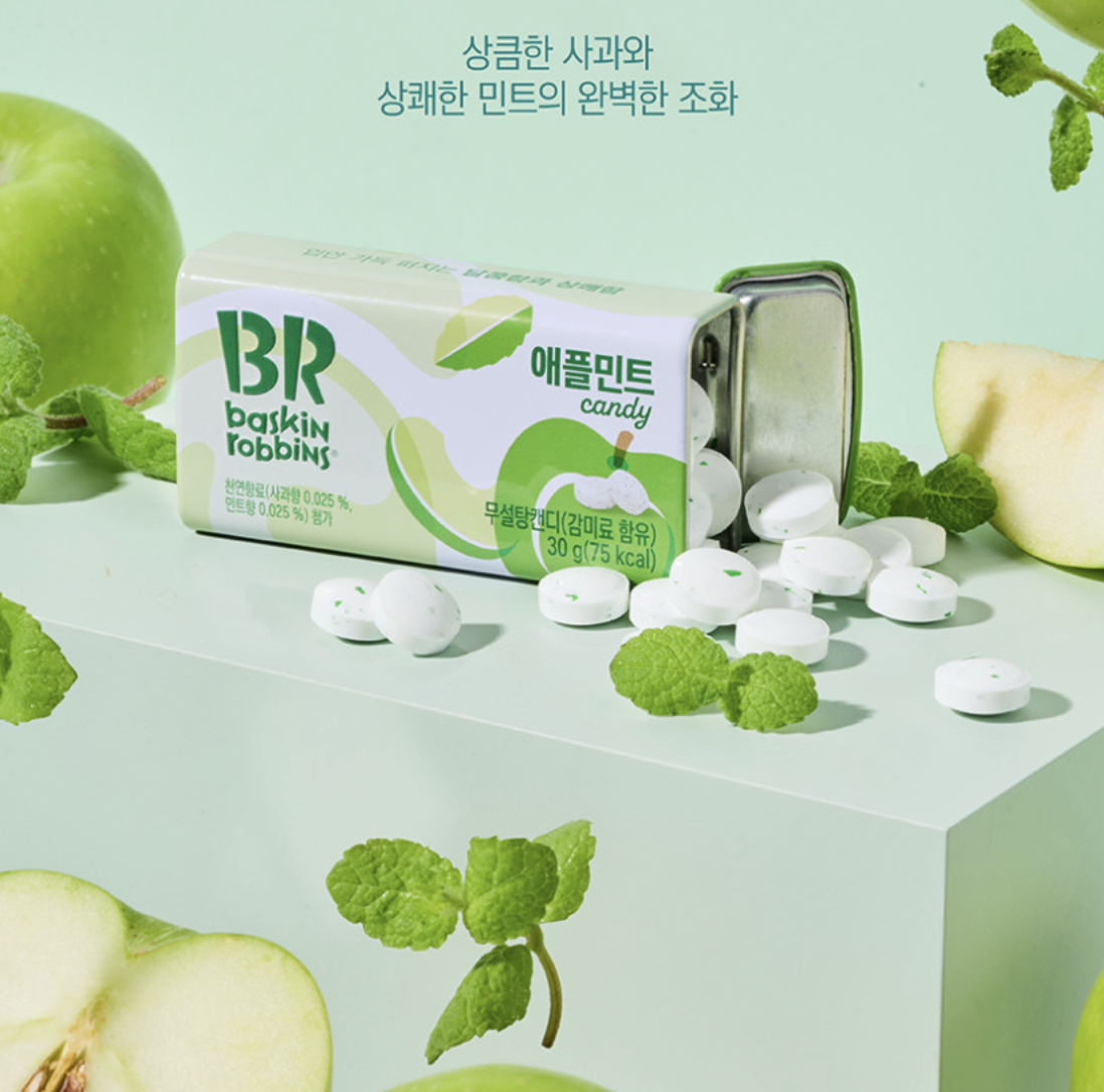 韓國 Baskin Robbins 31雪糕 經典口味薄荷糖 3種口味｜彩虹雪葩 / 蘋果薄荷 / 薄荷朱古力