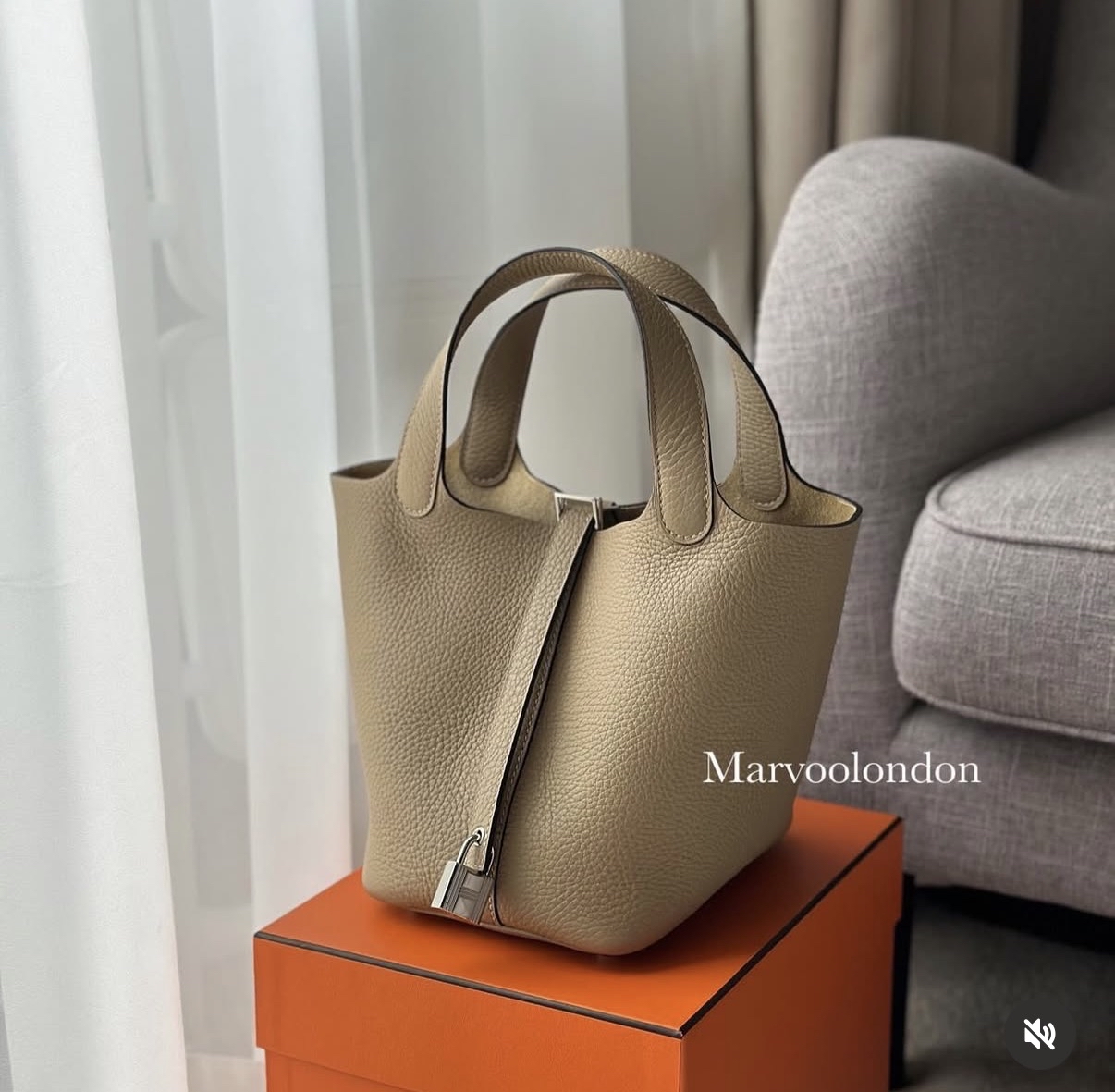 Picotin 18 風衣灰銀扣 TC K STAMP