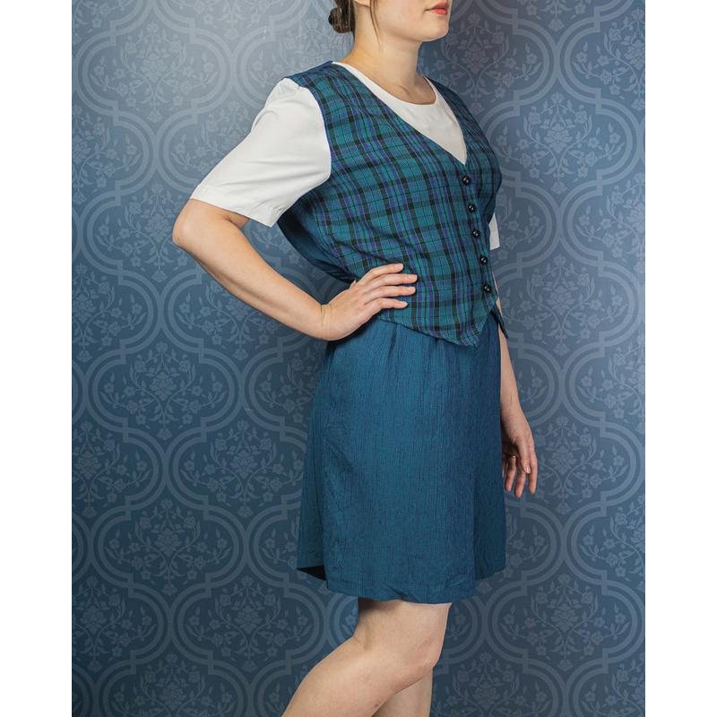 C.a. 1990s Miss Dorby Faux Three-Piece Jumpsuit Set (MU105-54)