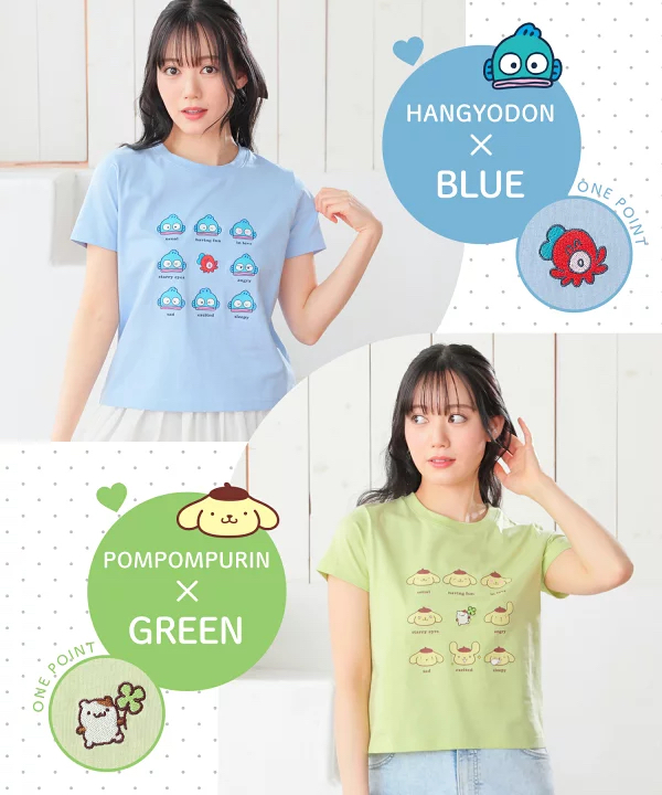 日本預訂📍日本Sanrio得意表情圖案短袖Tee