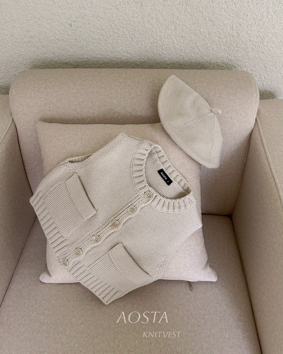 Aosta | [Knit Cookie Vest]