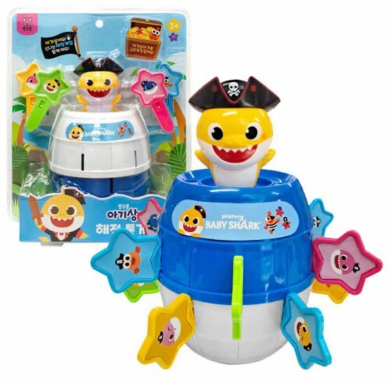   【預訂】Baby Shark 海盜桶插劍遊戲