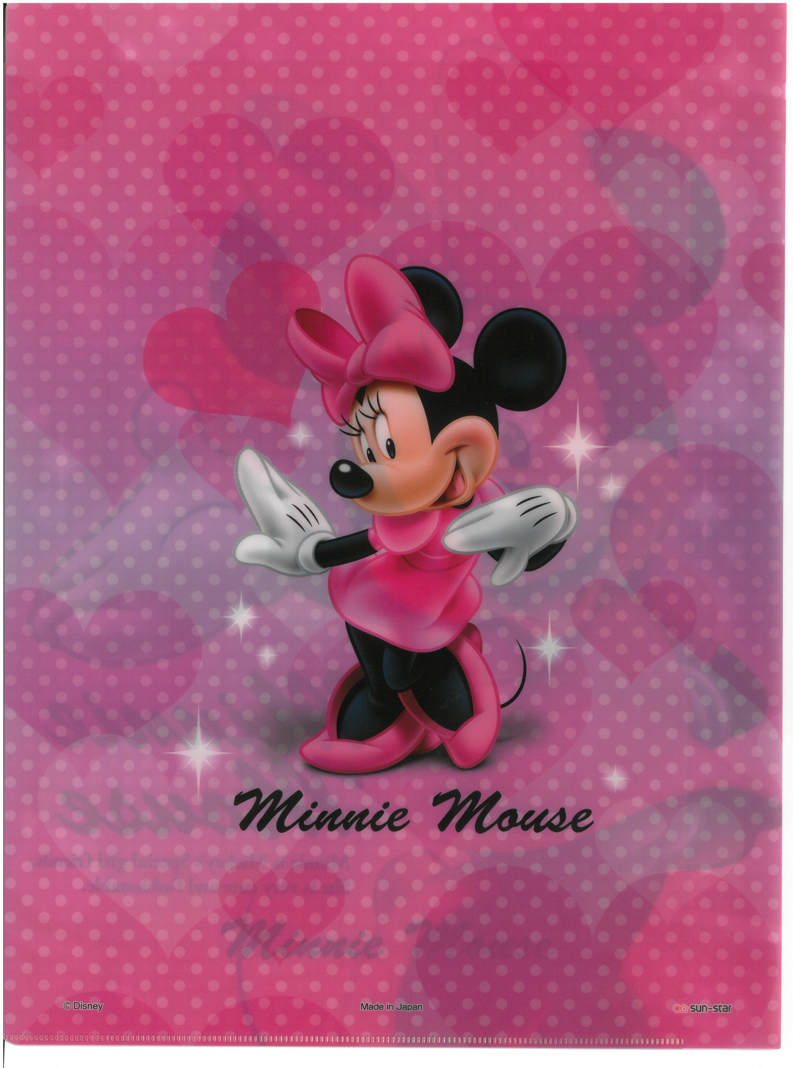 Minnie Mouse A4 雙開文件夾   (2129-752)
