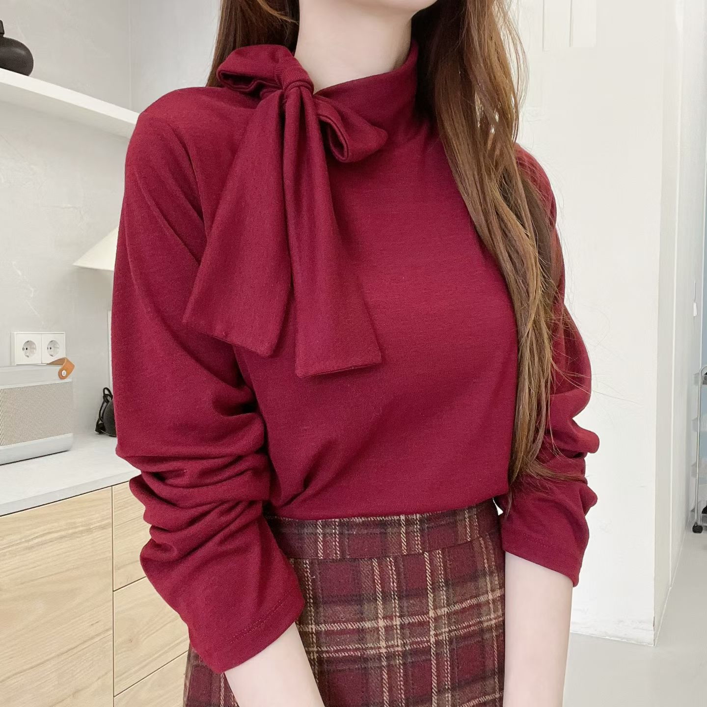 FV08_01 絲巾造型百搭TOP (5色) 